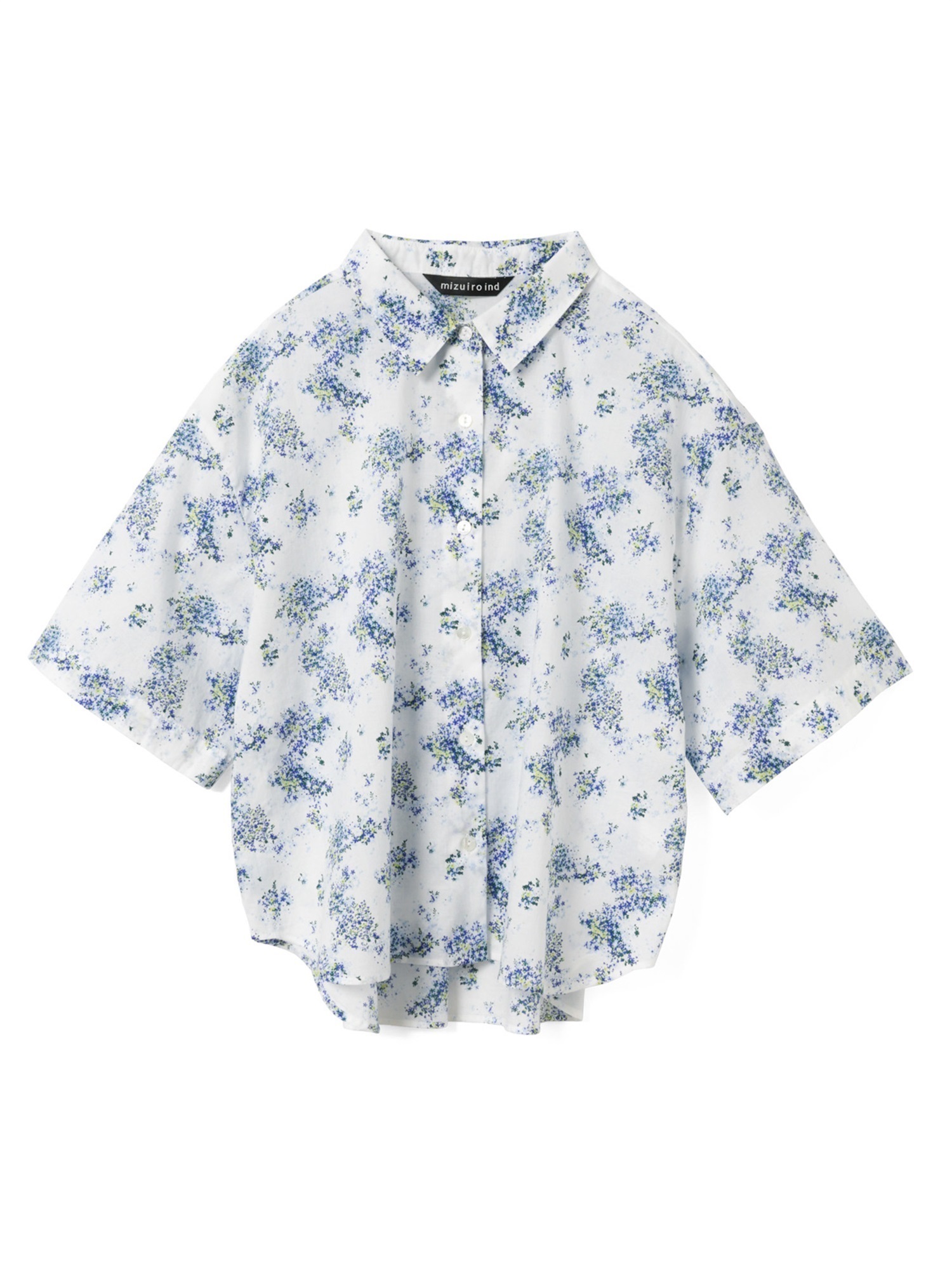 flower print half slv shirt | 2-230124(off white 11-Free)