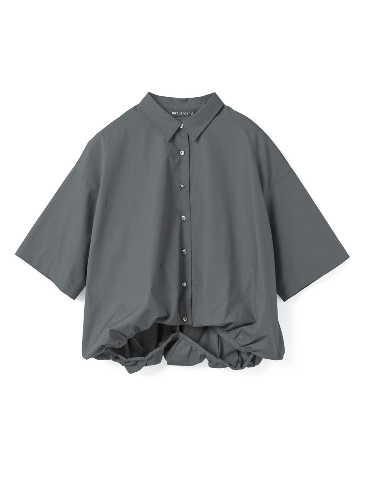 half slv ballon shirt | 2-230128A(c.gray 92A)