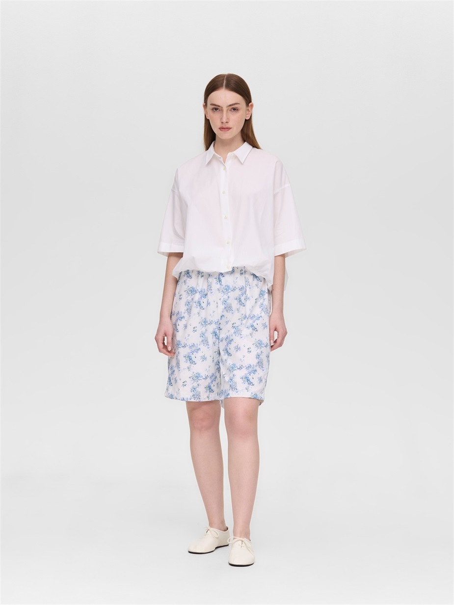 half slv ballon shirt | 2-230128