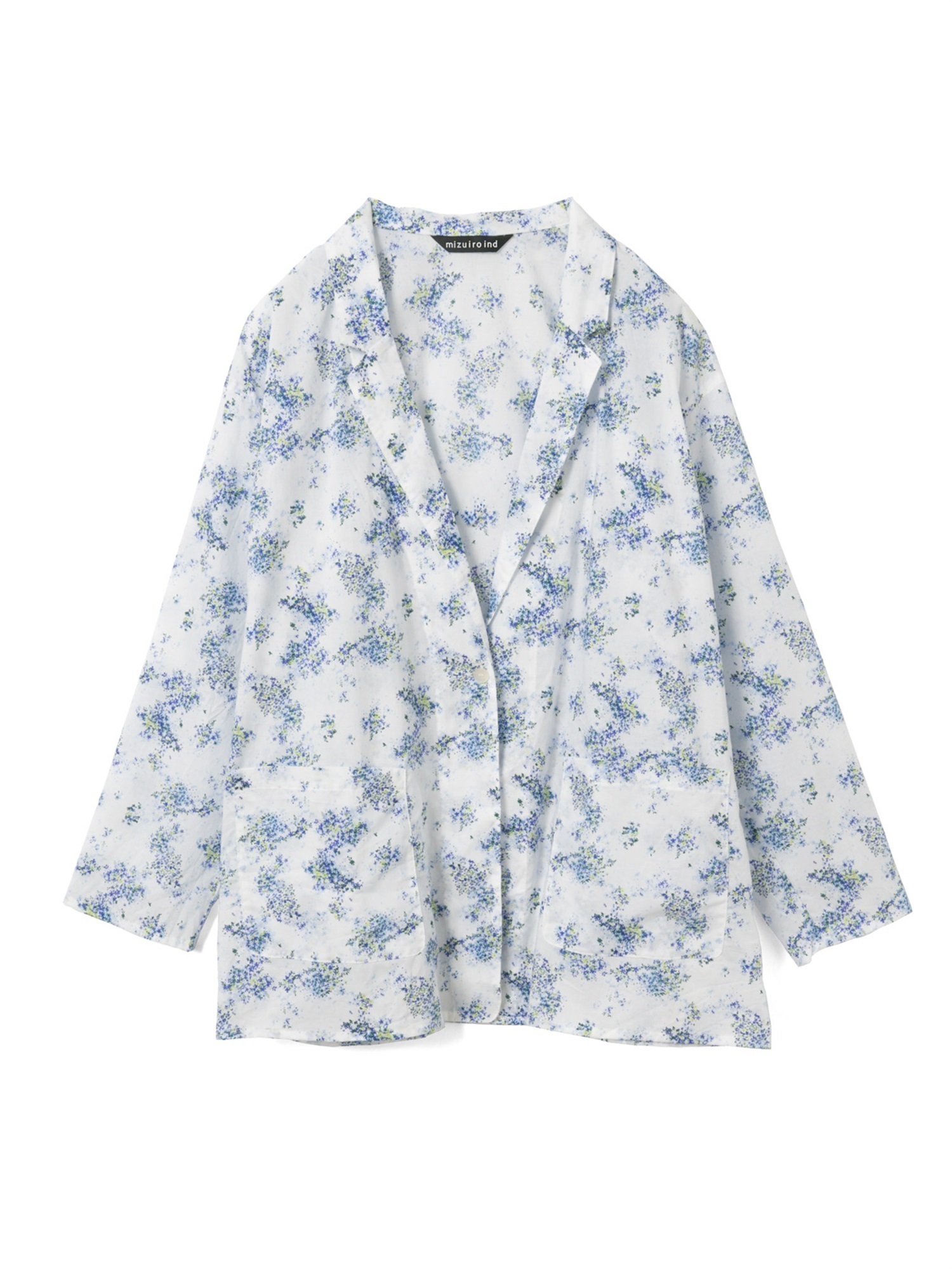 flower print wide shirt JK | 2-230137(off white 11-Free)