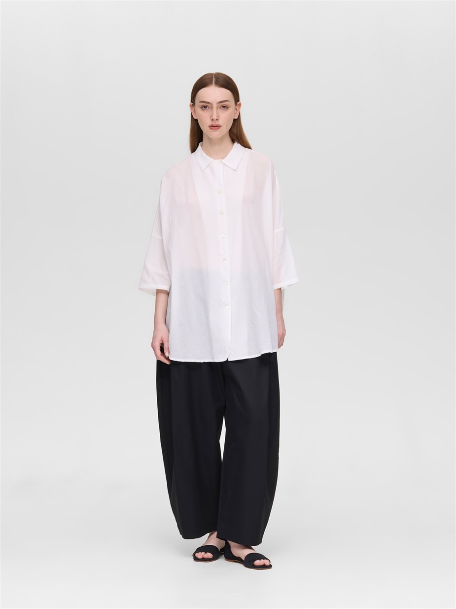 half slv wide shirt | 2-230143