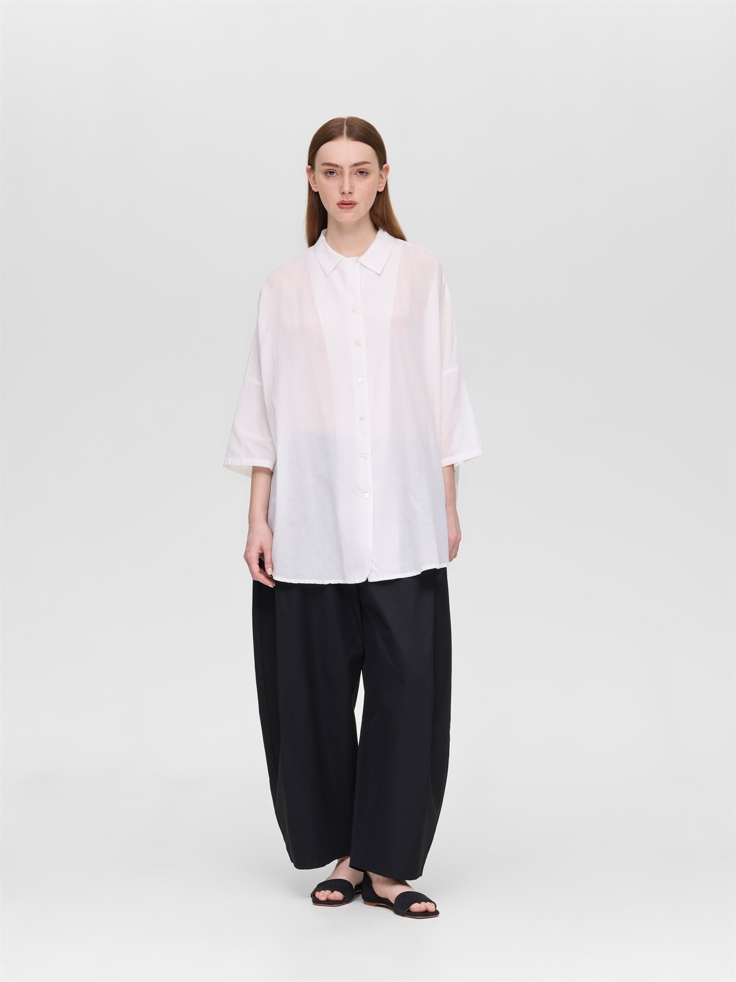half slv wide shirt | 2-230143