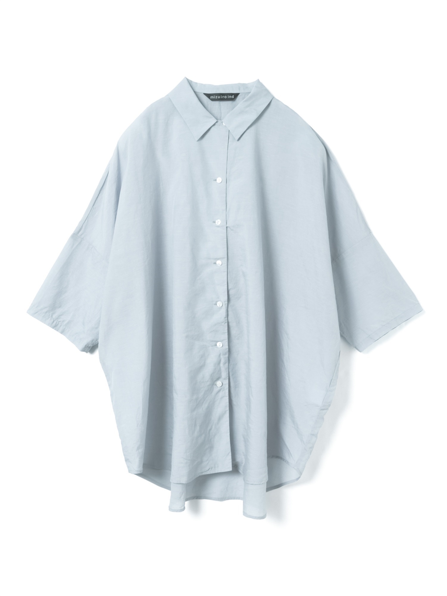 half slv wide shirt | 2-230143(l.blue 30-Free)