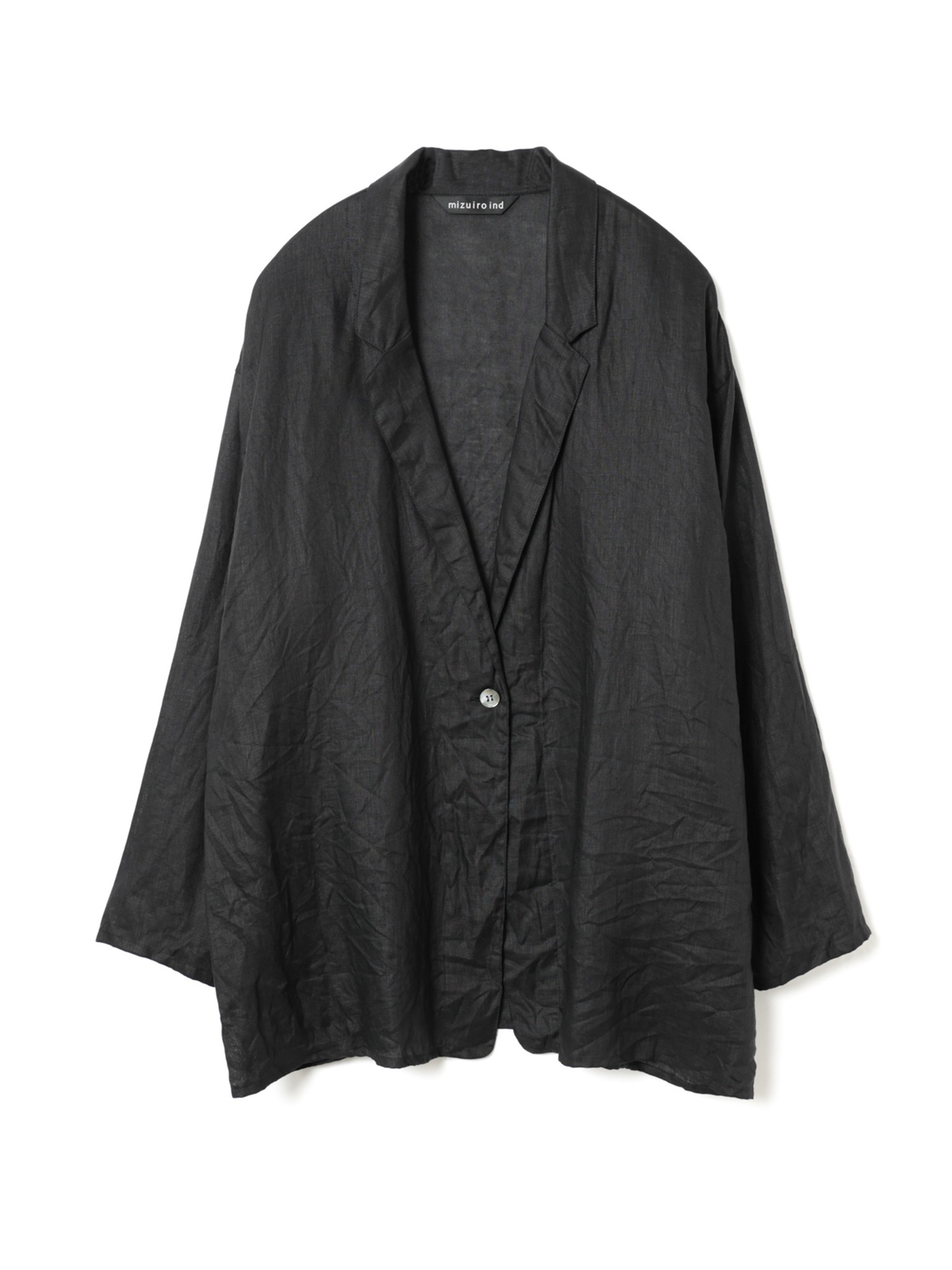 linen shirt JK | 2-230147(black 99-Free)