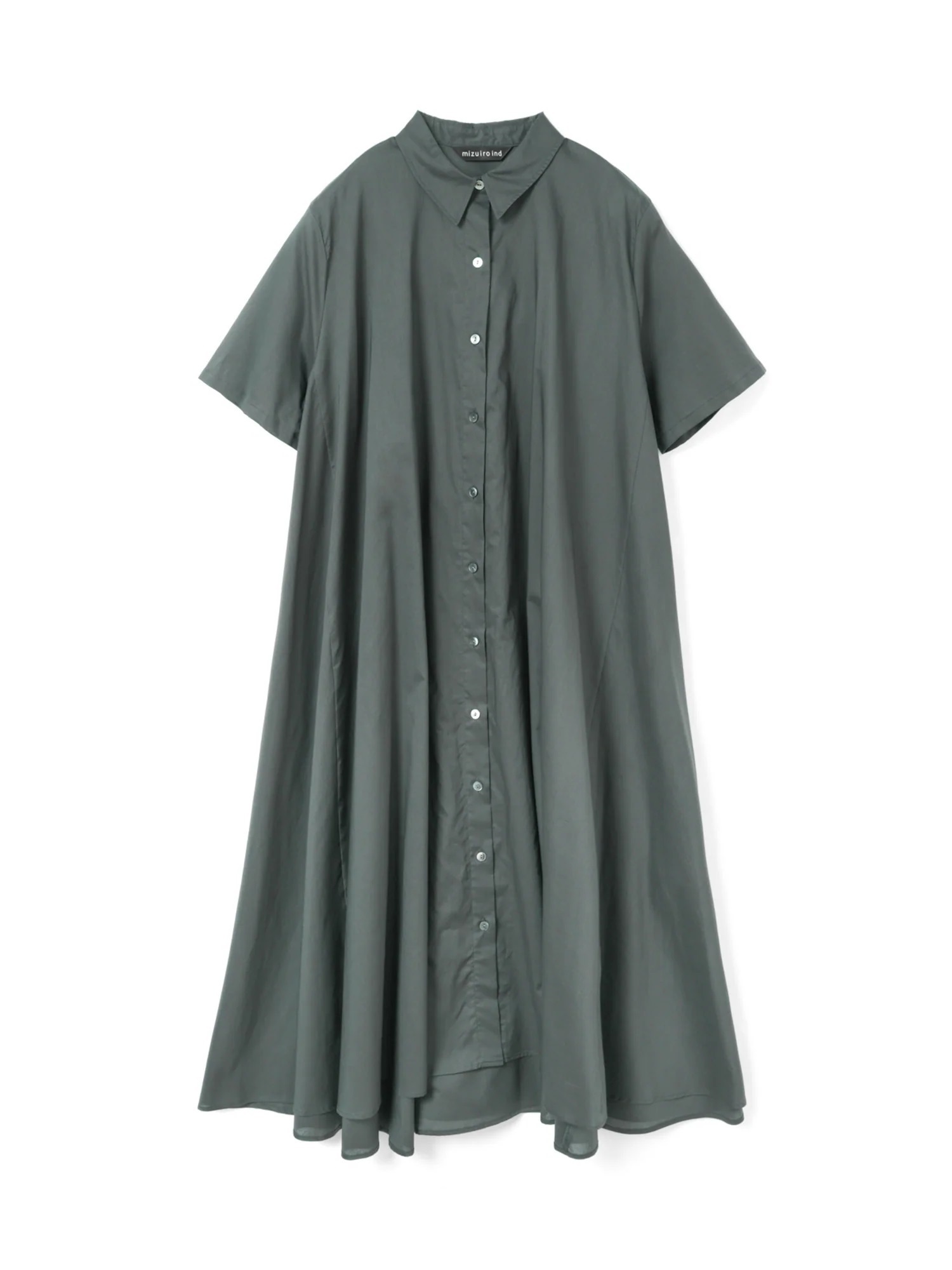 half slv flare shirt OP | 2-250100(c.gray 92-Free)