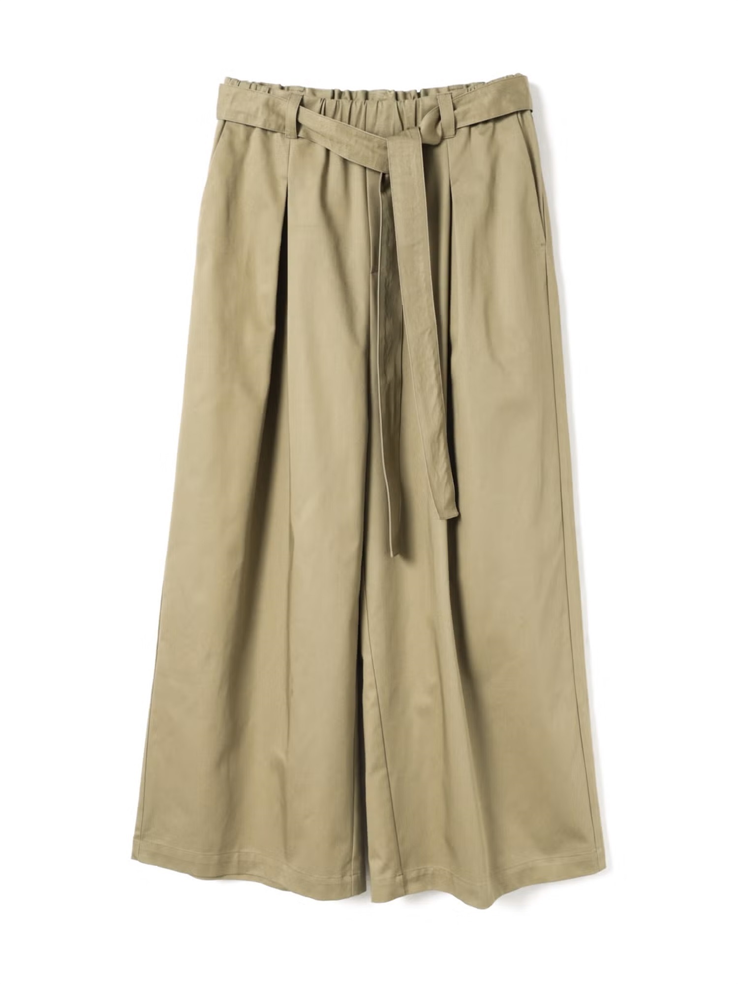 wide chino PT with belt | 2-260097(beige 20-Free)