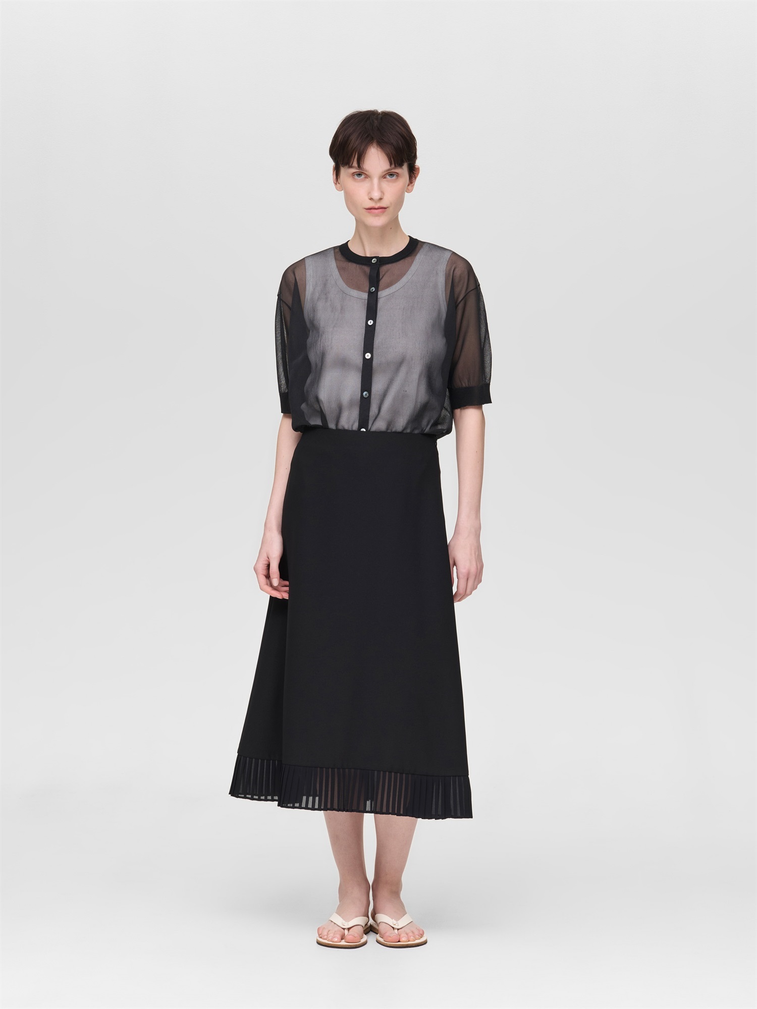 pleat hem A line SK | 2-260100