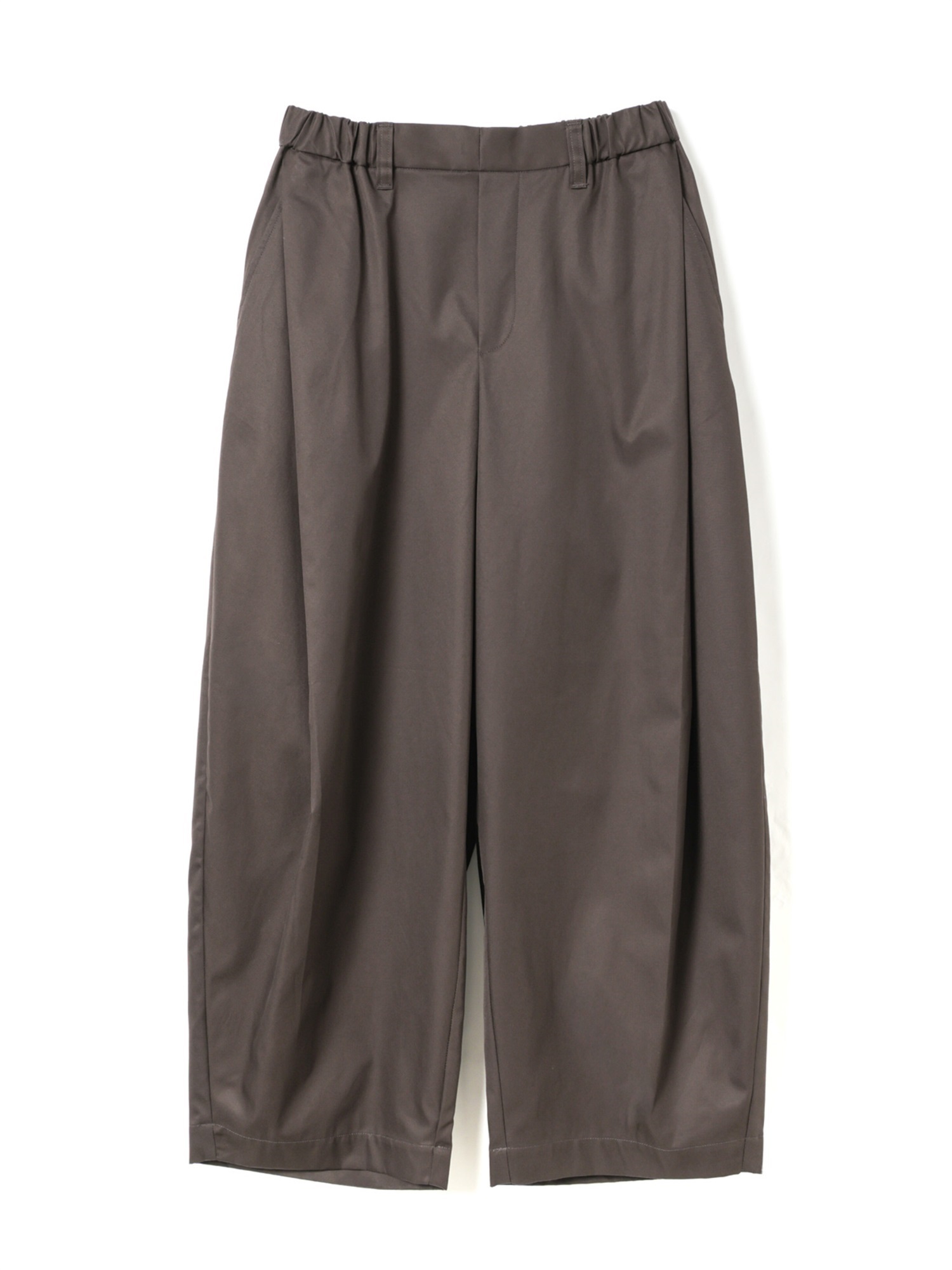 tuck cocoon slacks | 2-260102(brown 44-Free)