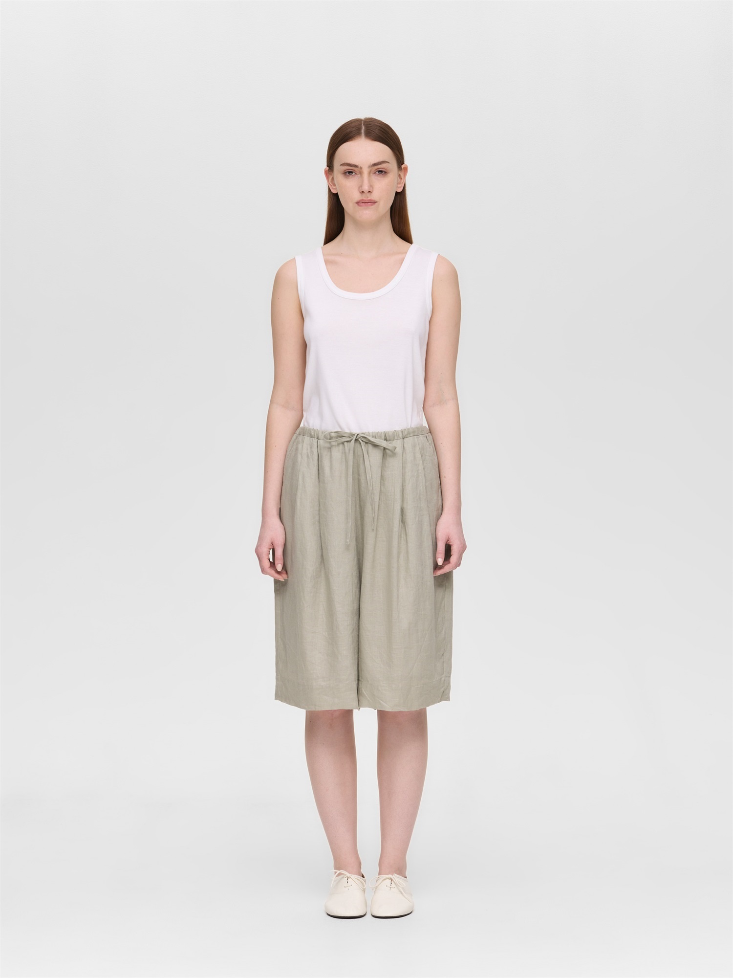 linen wide half PT | 2-260106