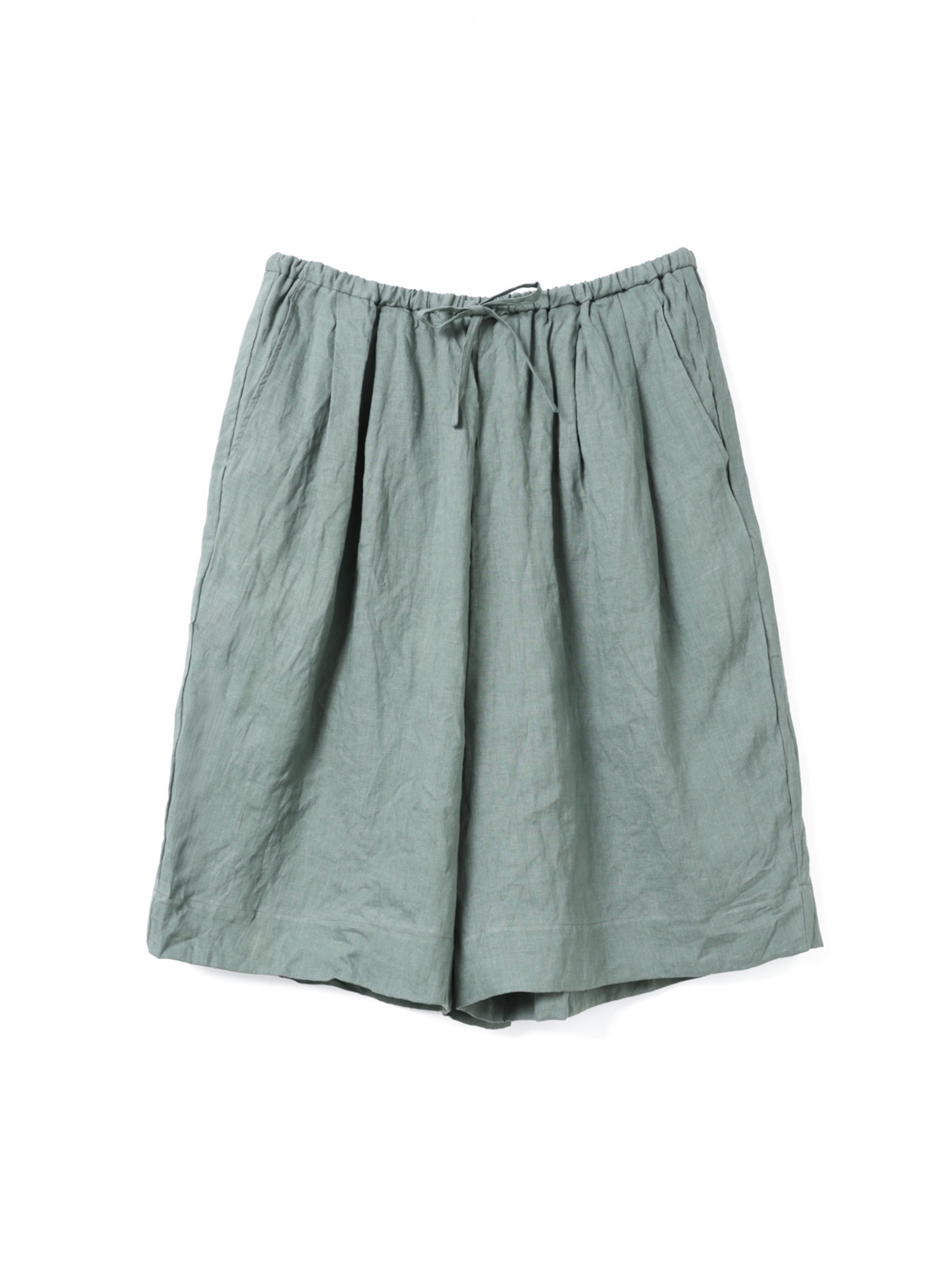 linen wide half PT | 2-260106(khaki 24A)