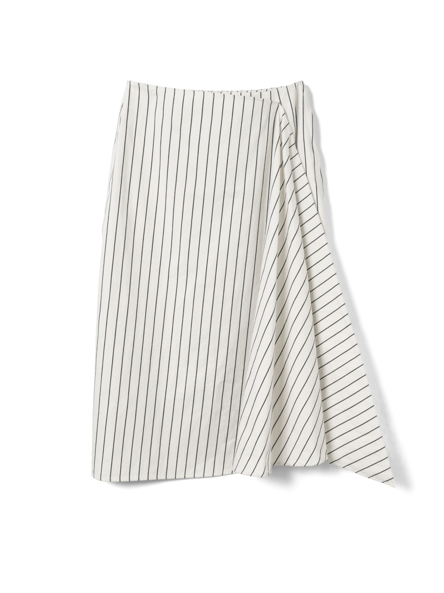 stripe asymmetry drape SK | 2-260108(ivory 12A-Free)