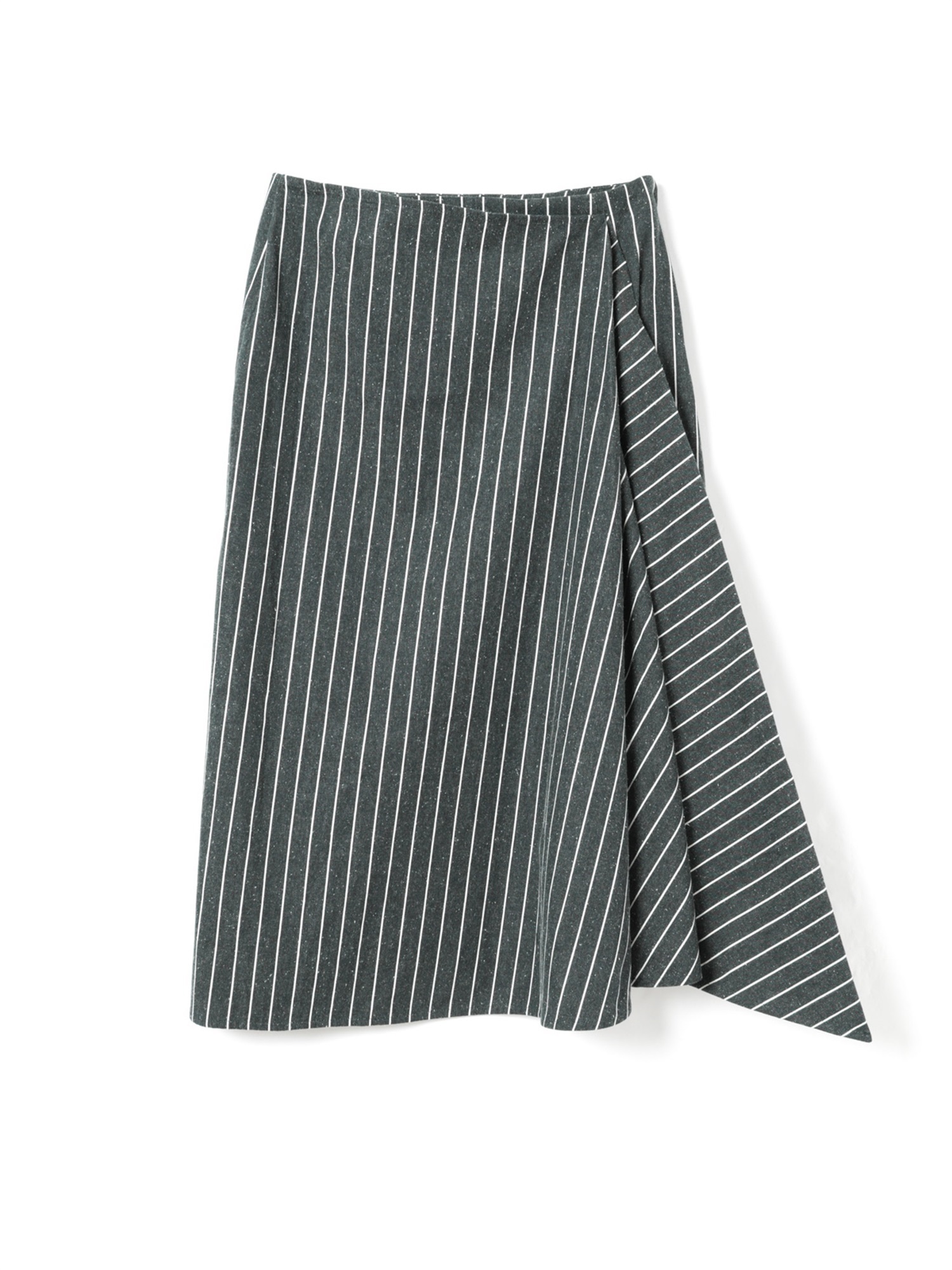 stripe asymmetry drape SK | 2-260108(c.gray 92-Free)