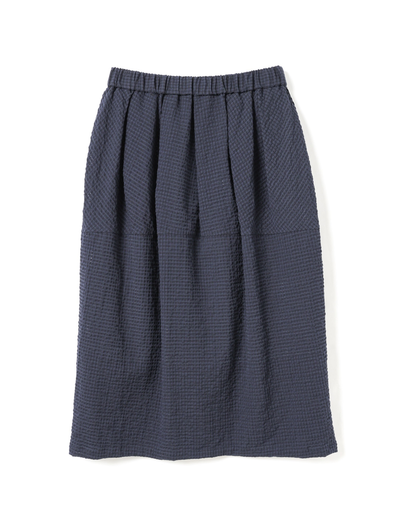 karami check tuck cocoon SK | 2-260115(navy 77-Free)