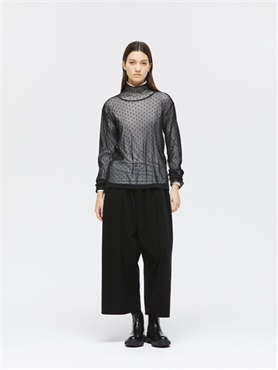 mesh dots high neck P/O | 3-210045