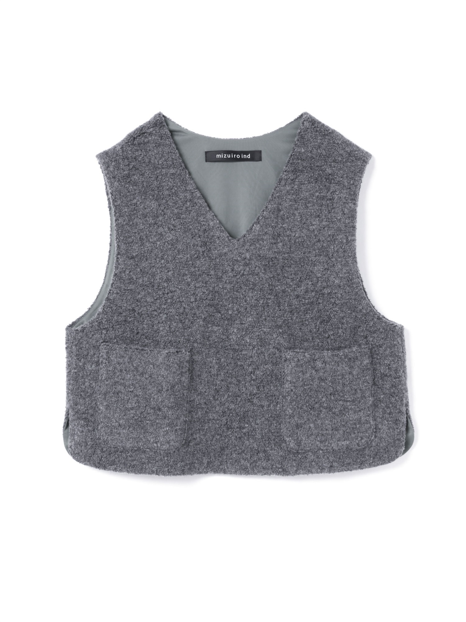 boa vest | 3-210063(gray 91-Free)