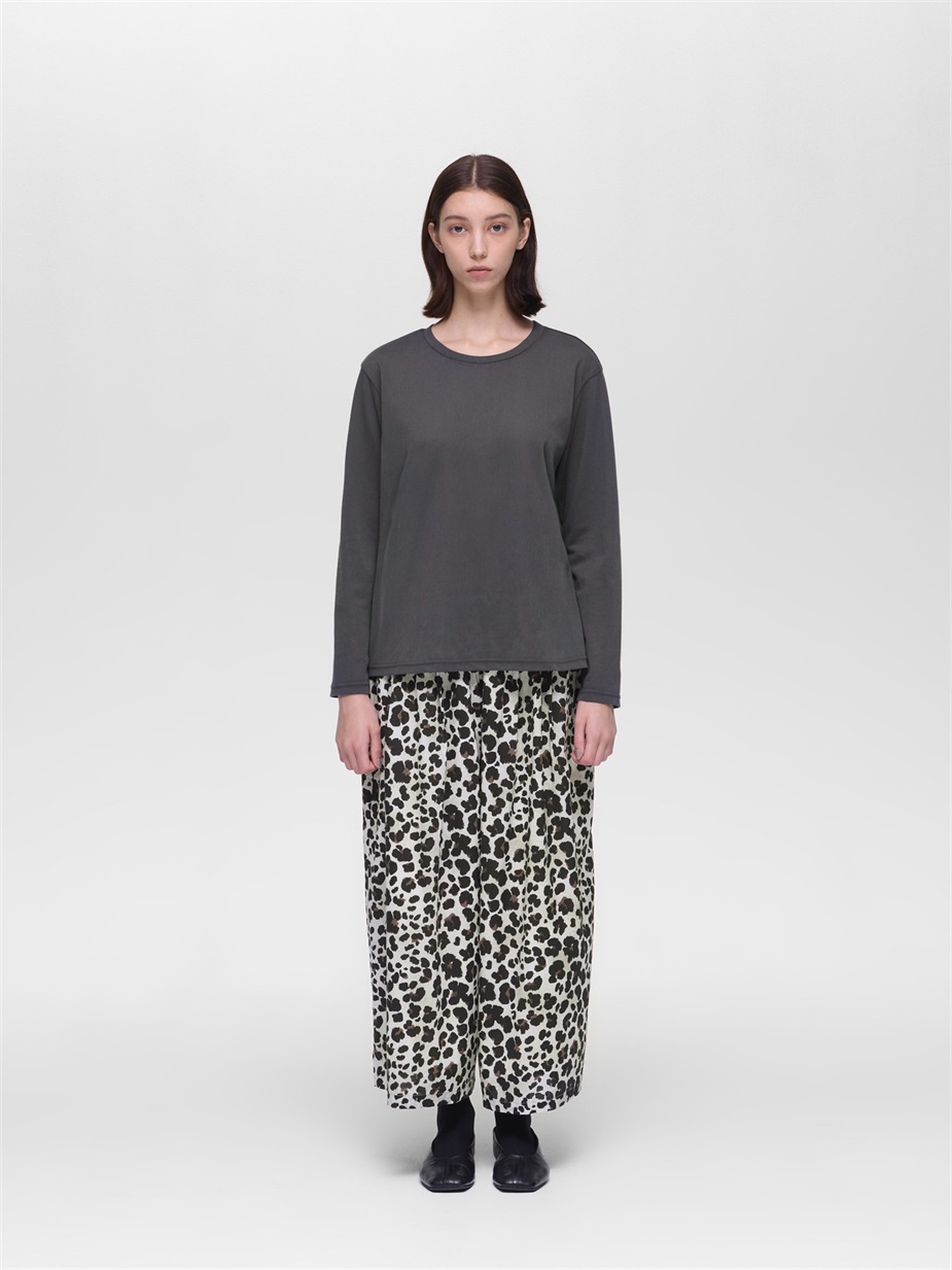 tricot long slv crew neck T | 3-210064