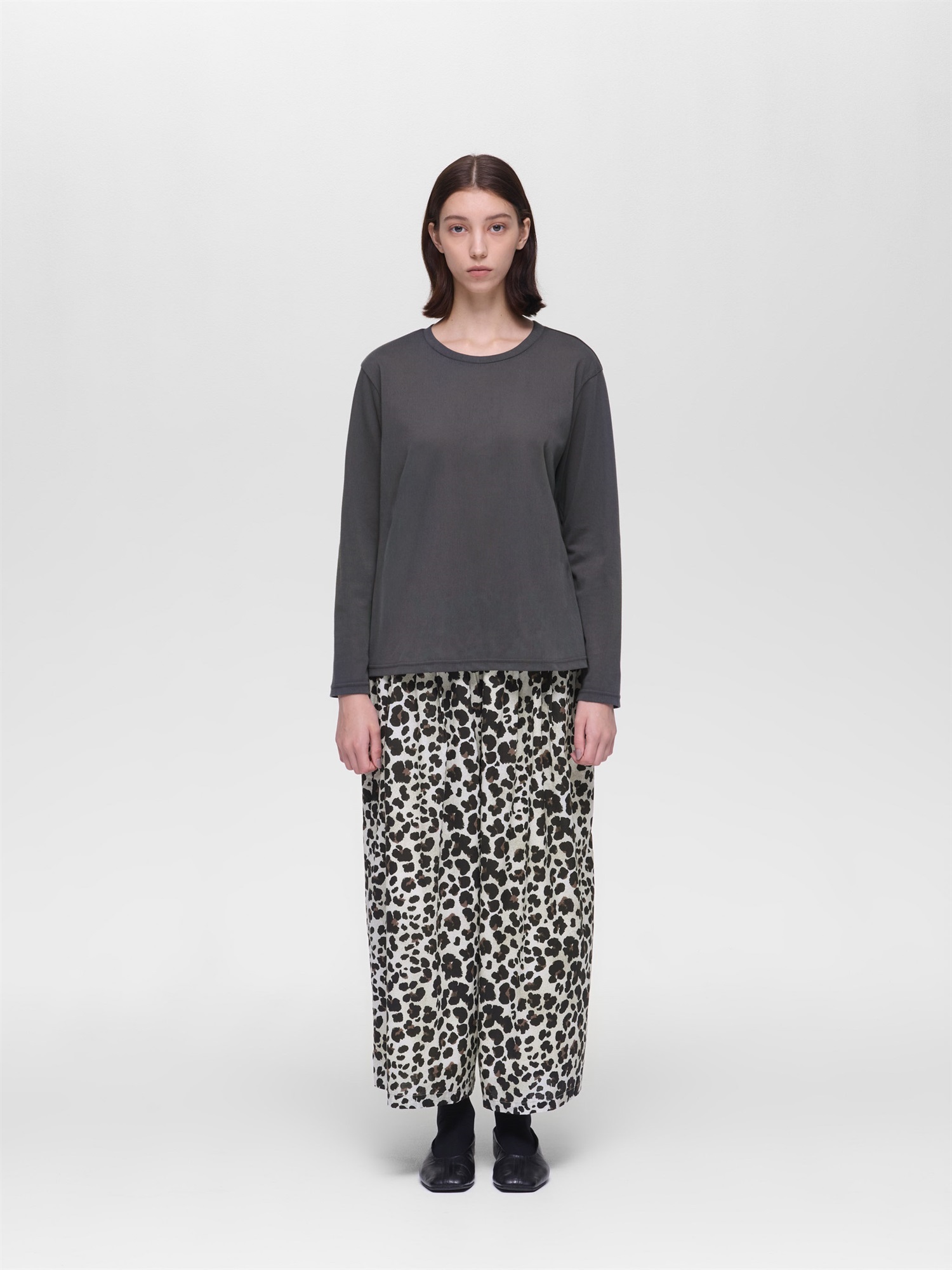 tricot long slv crew neck T | 3-210064