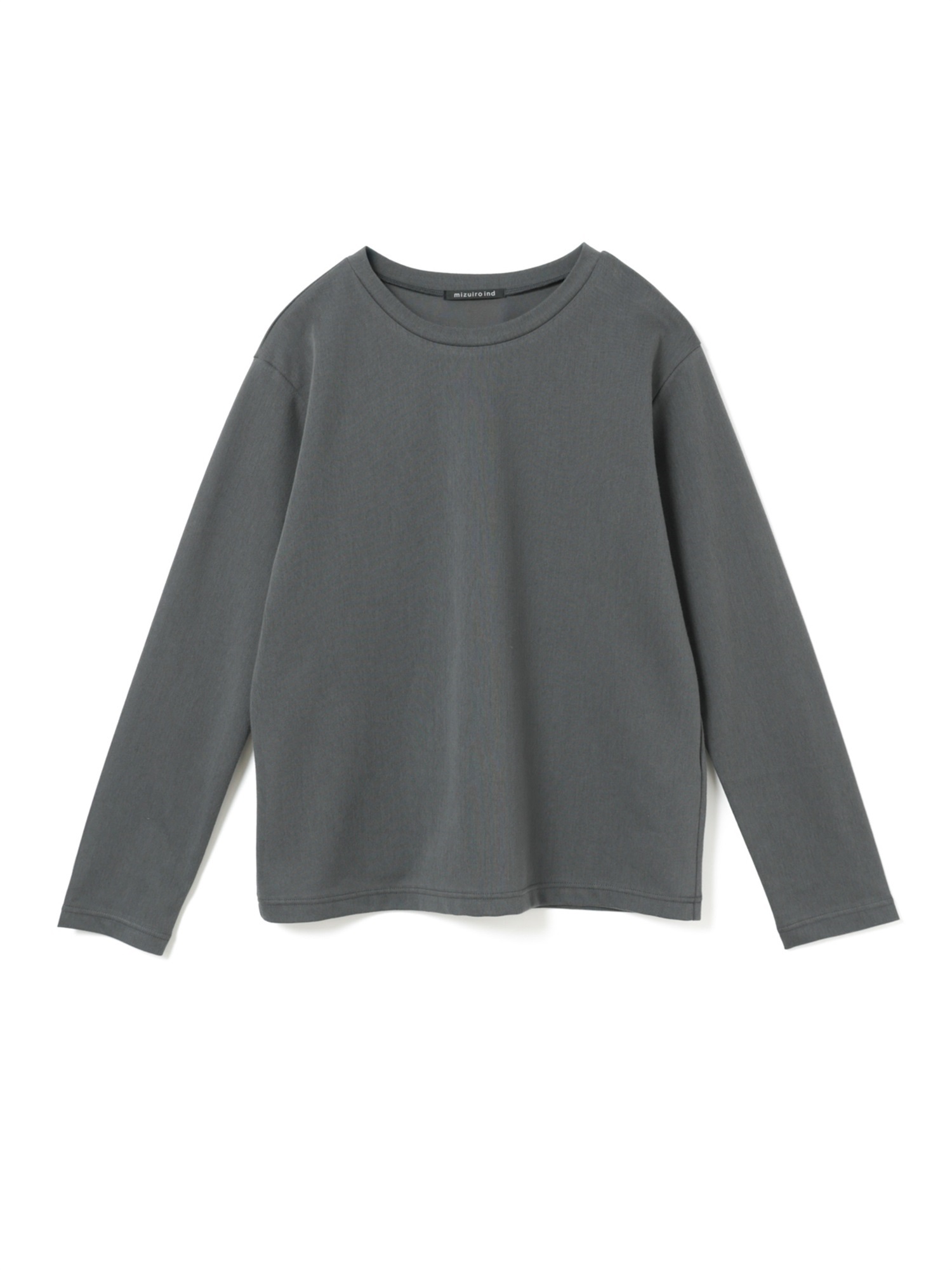 tricot long slv crew neck T | 3-210064(c.gray 92-Free)