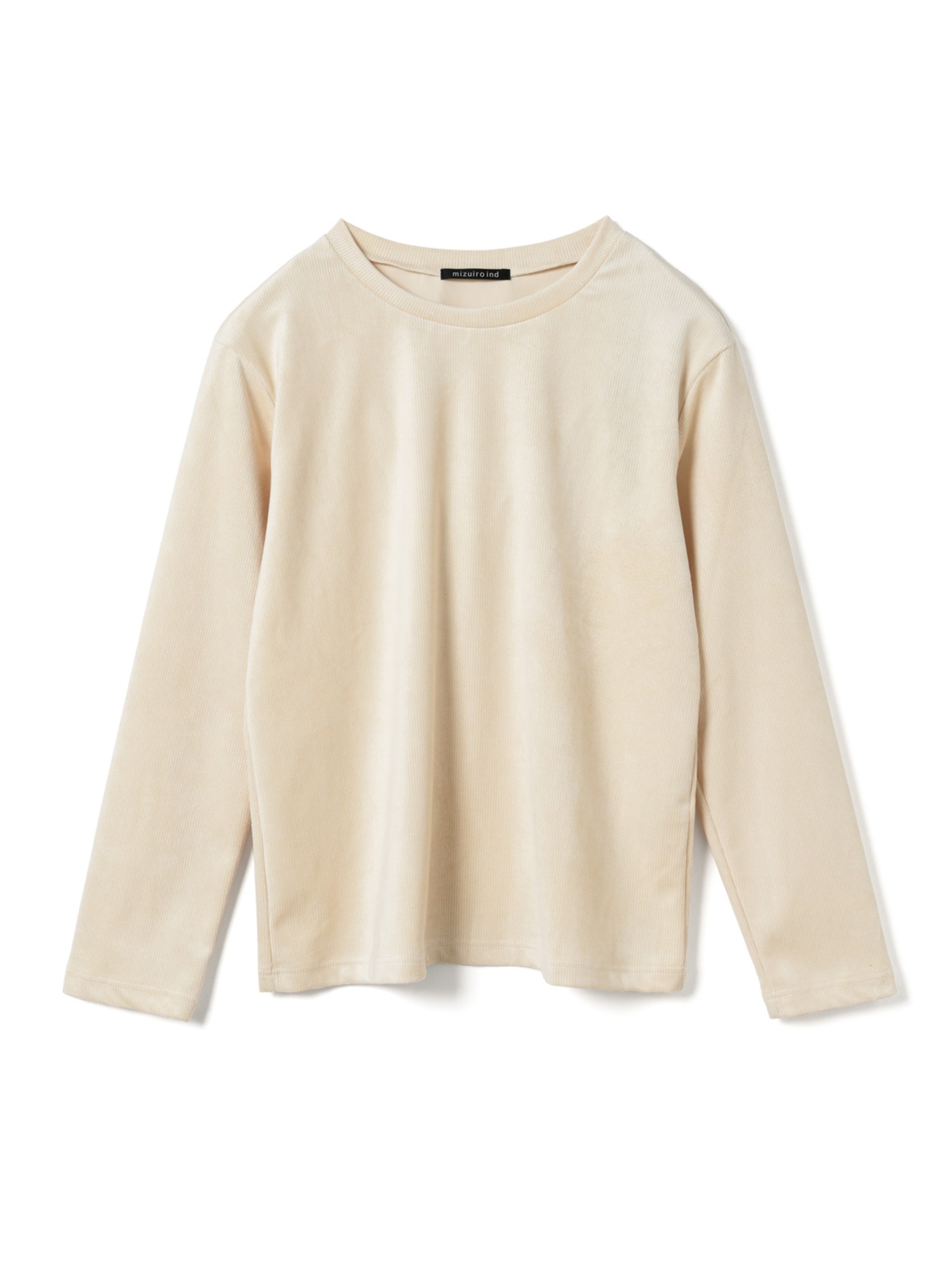 pique long slv crew neck T | 3-210065(ivory 12-Free)
