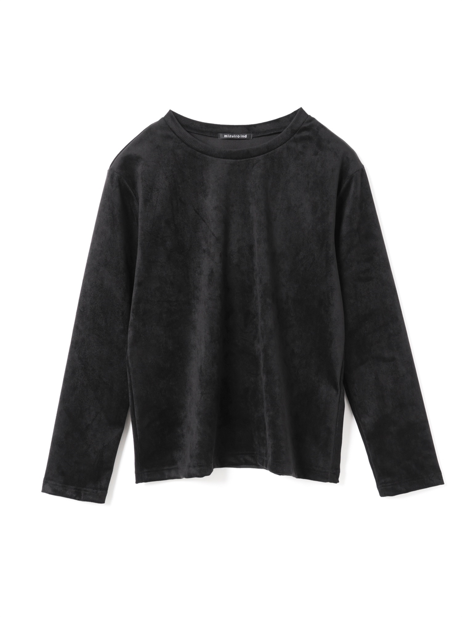 pique long slv crew neck T | 3-210065(black 99-Free)