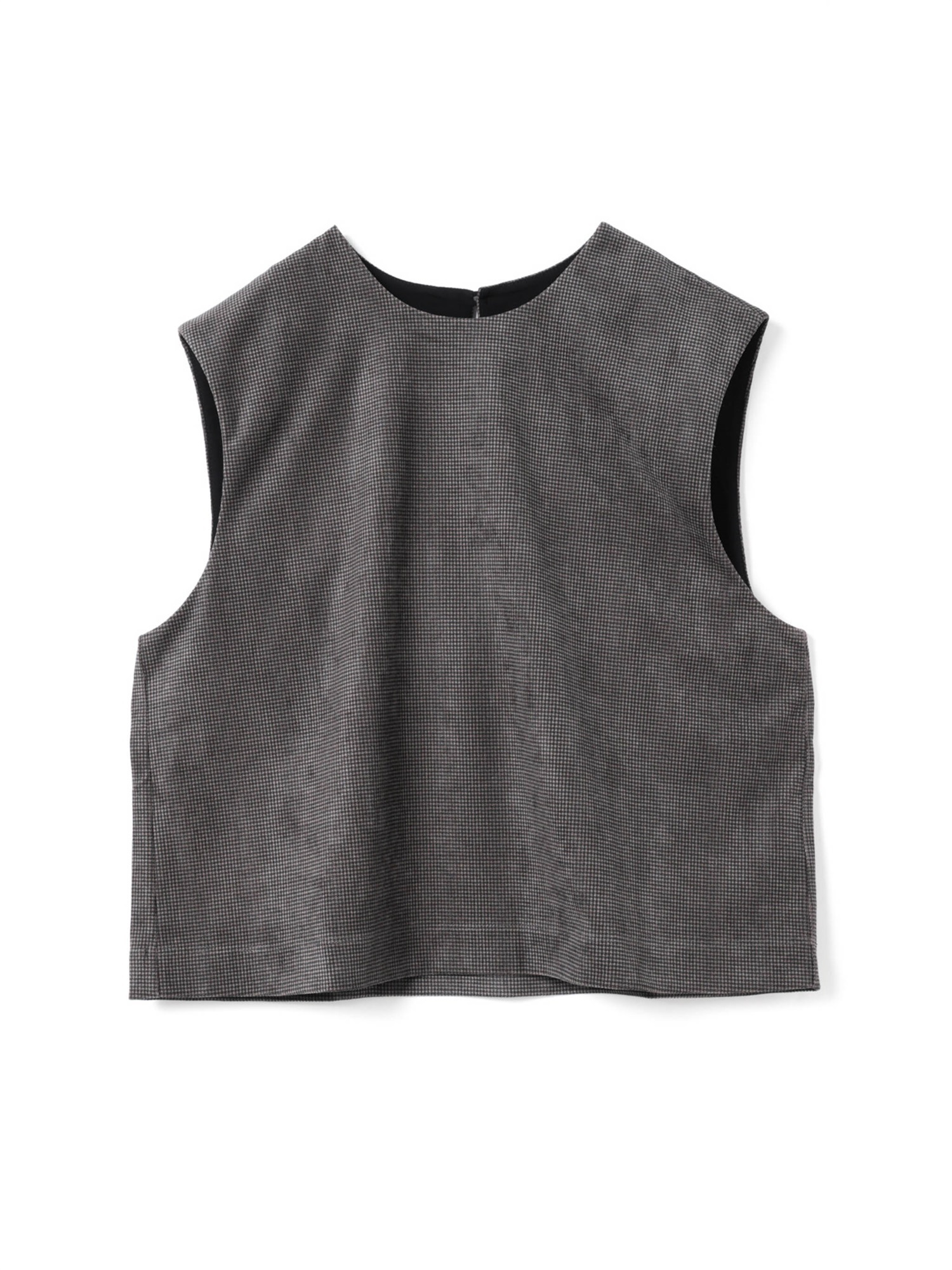 velour print vest | 3-210066(chidori 96-Free)