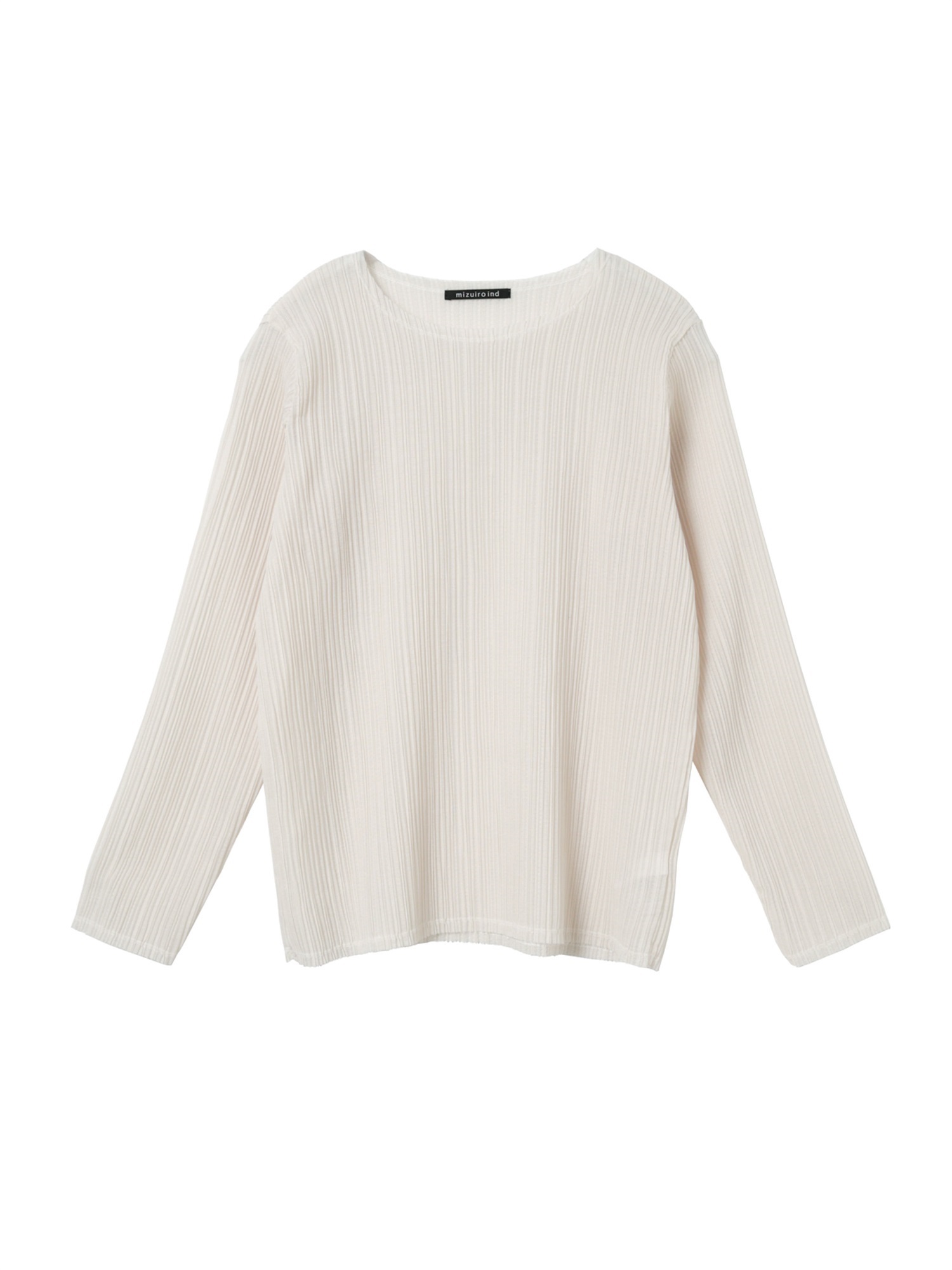 pleats like crew neck P/O | 3-210071(ivory 12-Free)