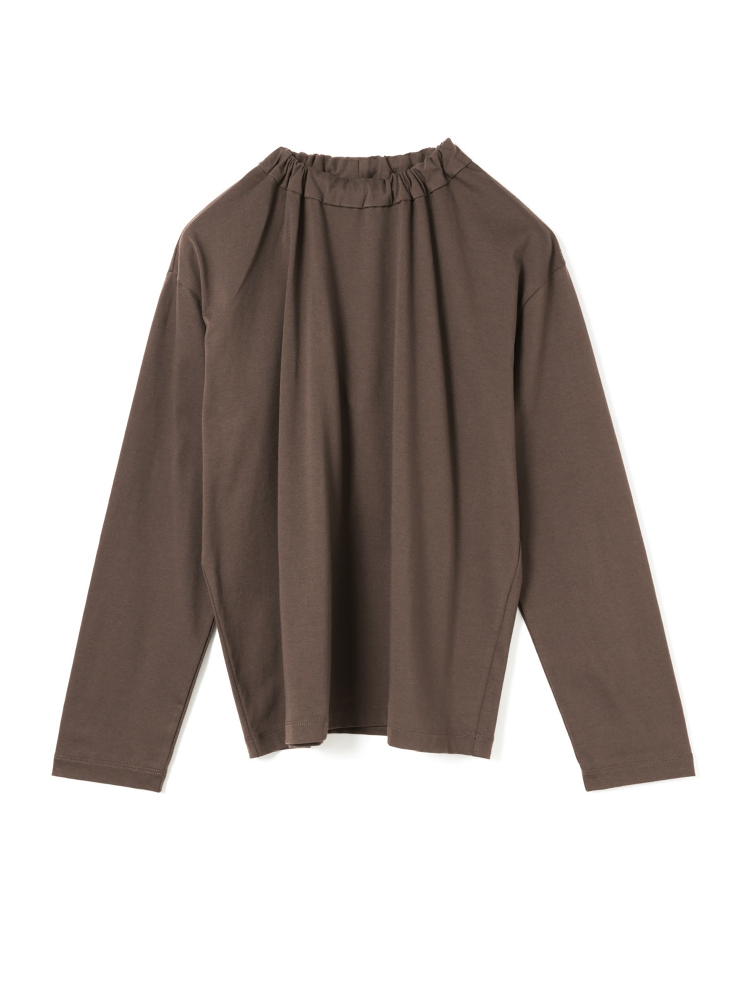 gather high neck P/O | 3-210073(brown 44-Free)