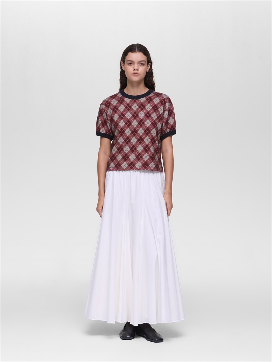 argyle print T | 3-210075