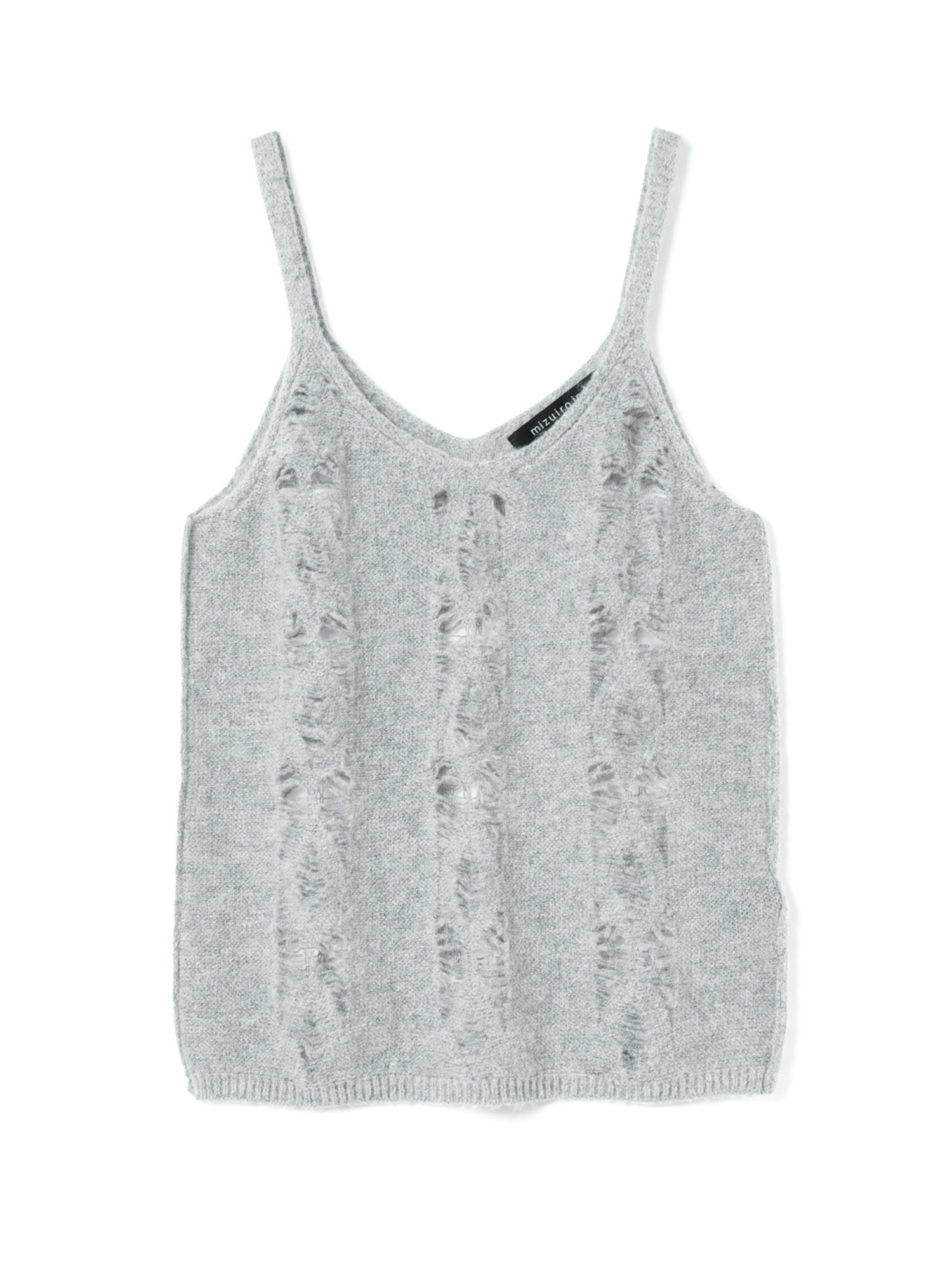 sheer pattern camisole vest | 3-220139(l.gray 90-Free)