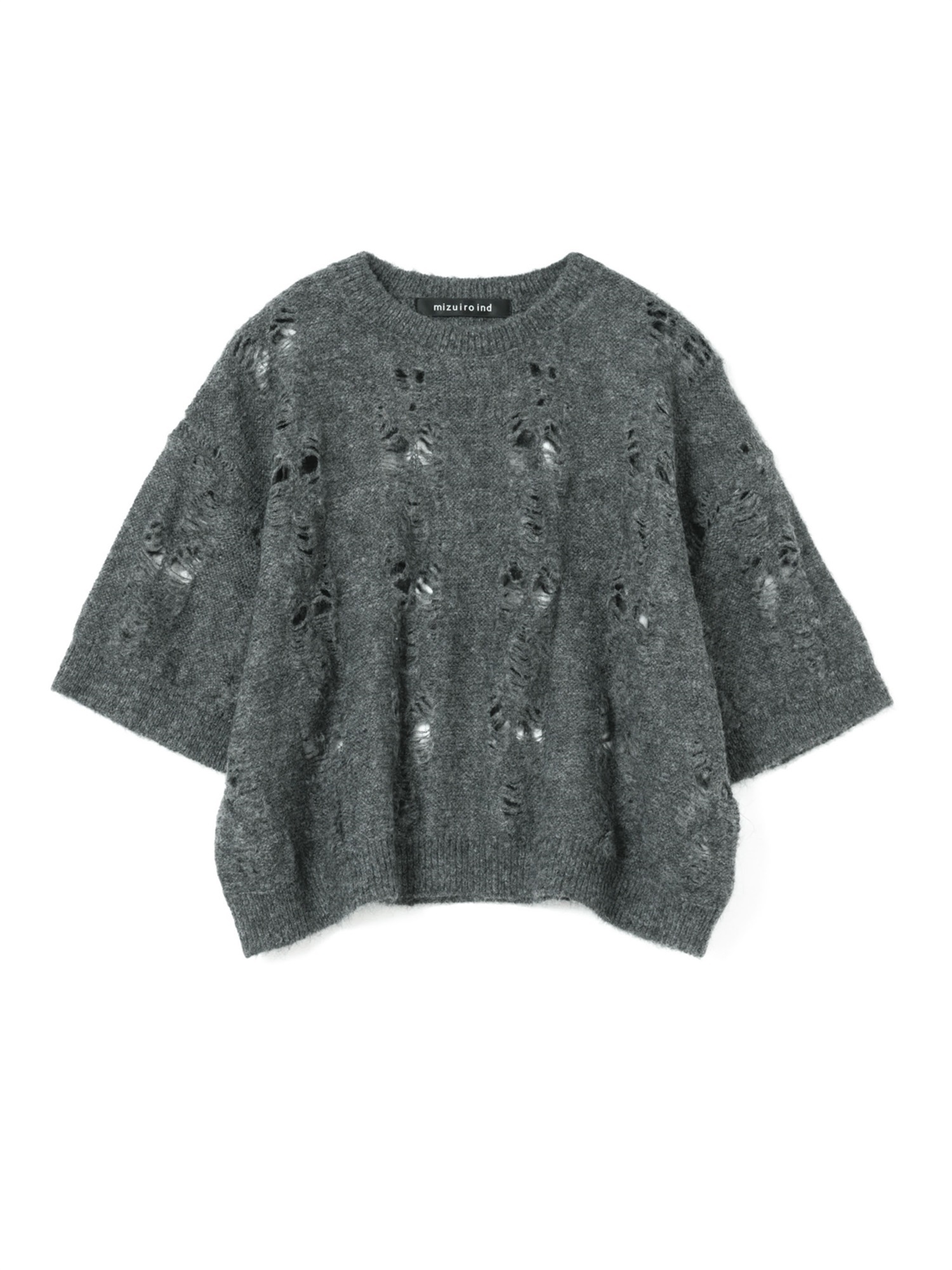 sheer pattern half slv P/O | 3-220140(gray 91-Free)