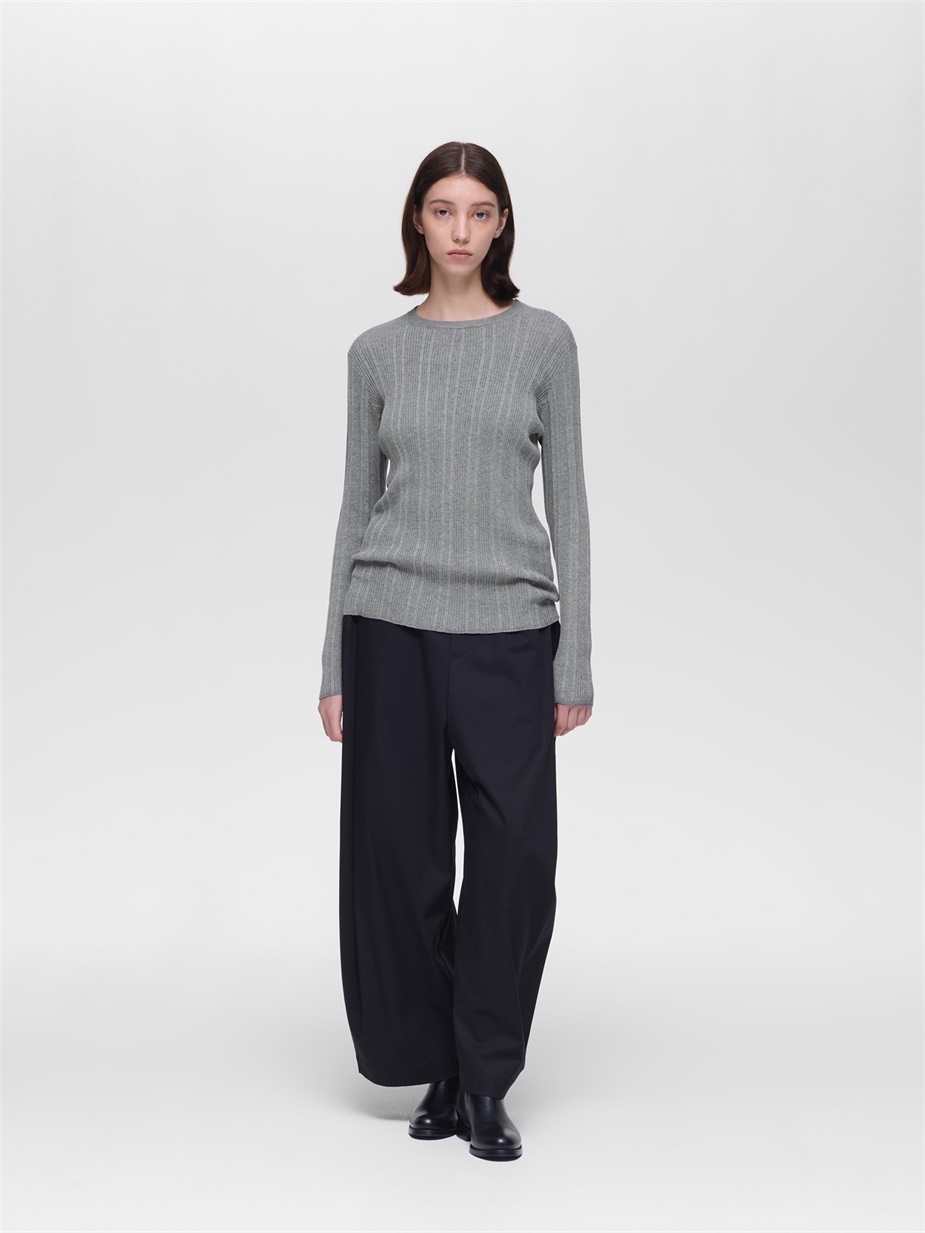 crew neck rib P/O | 3-220145