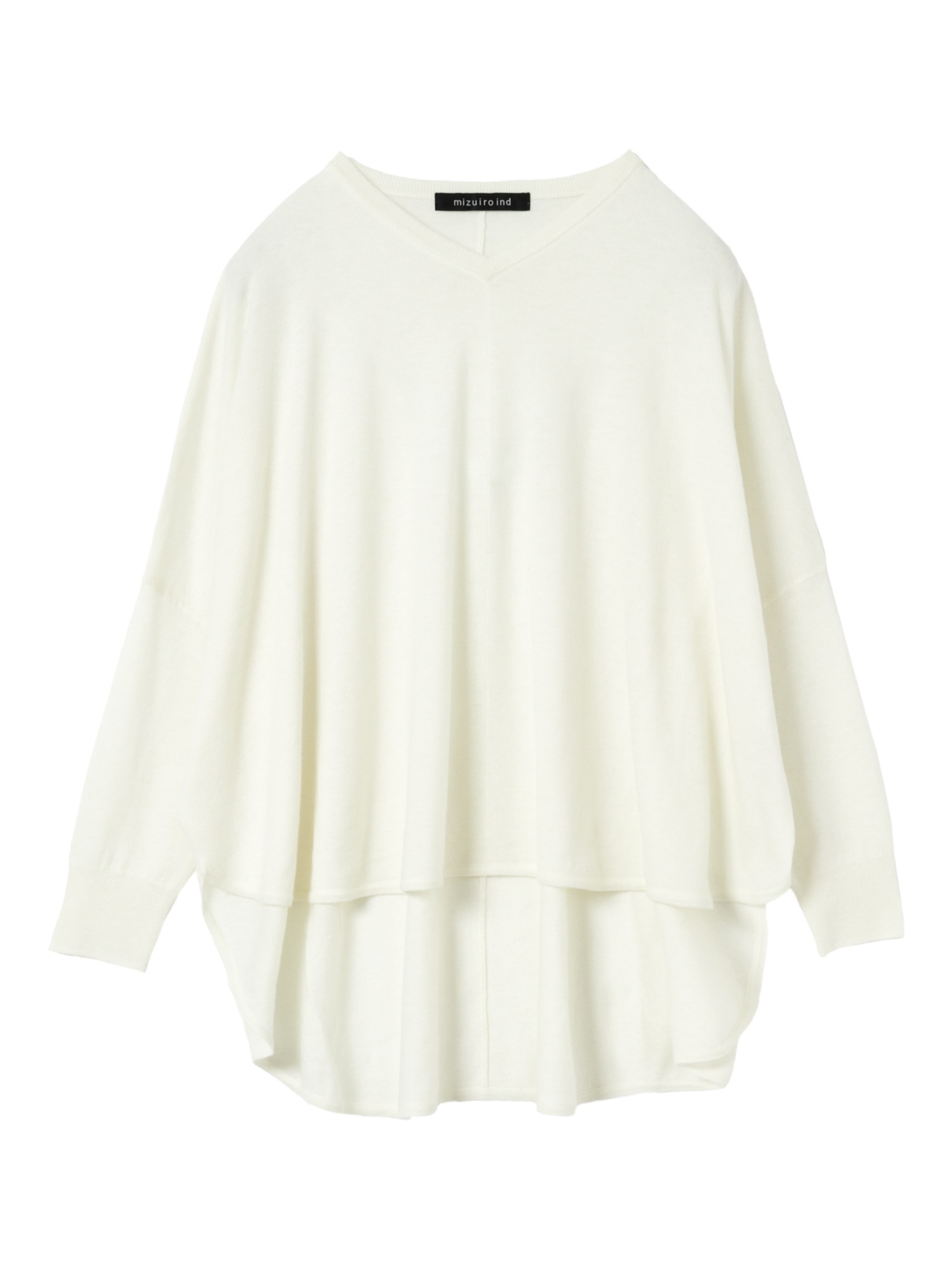 V neck cocoon P/O | 3-220148(ivory 12-Free)