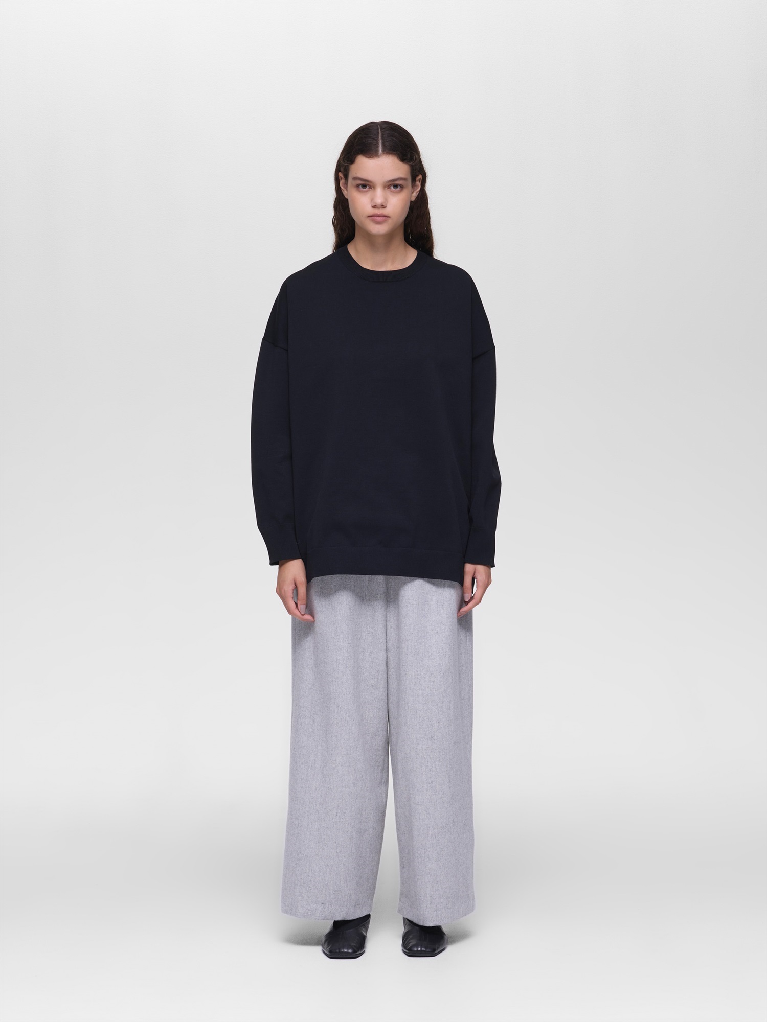 crew neck wide P/O | 3-220150