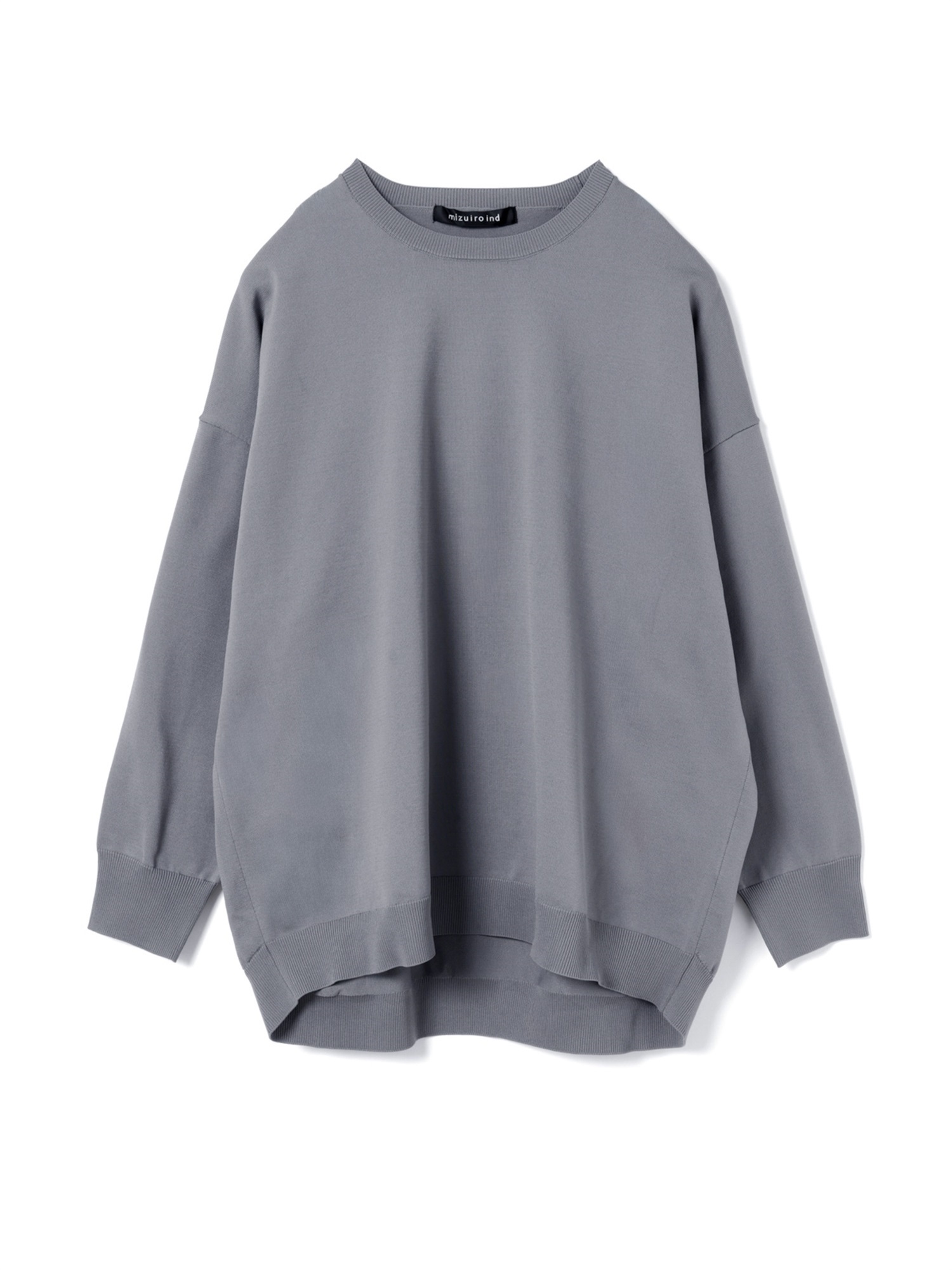 crew neck wide P/O | 3-220150(gray 91-Free)