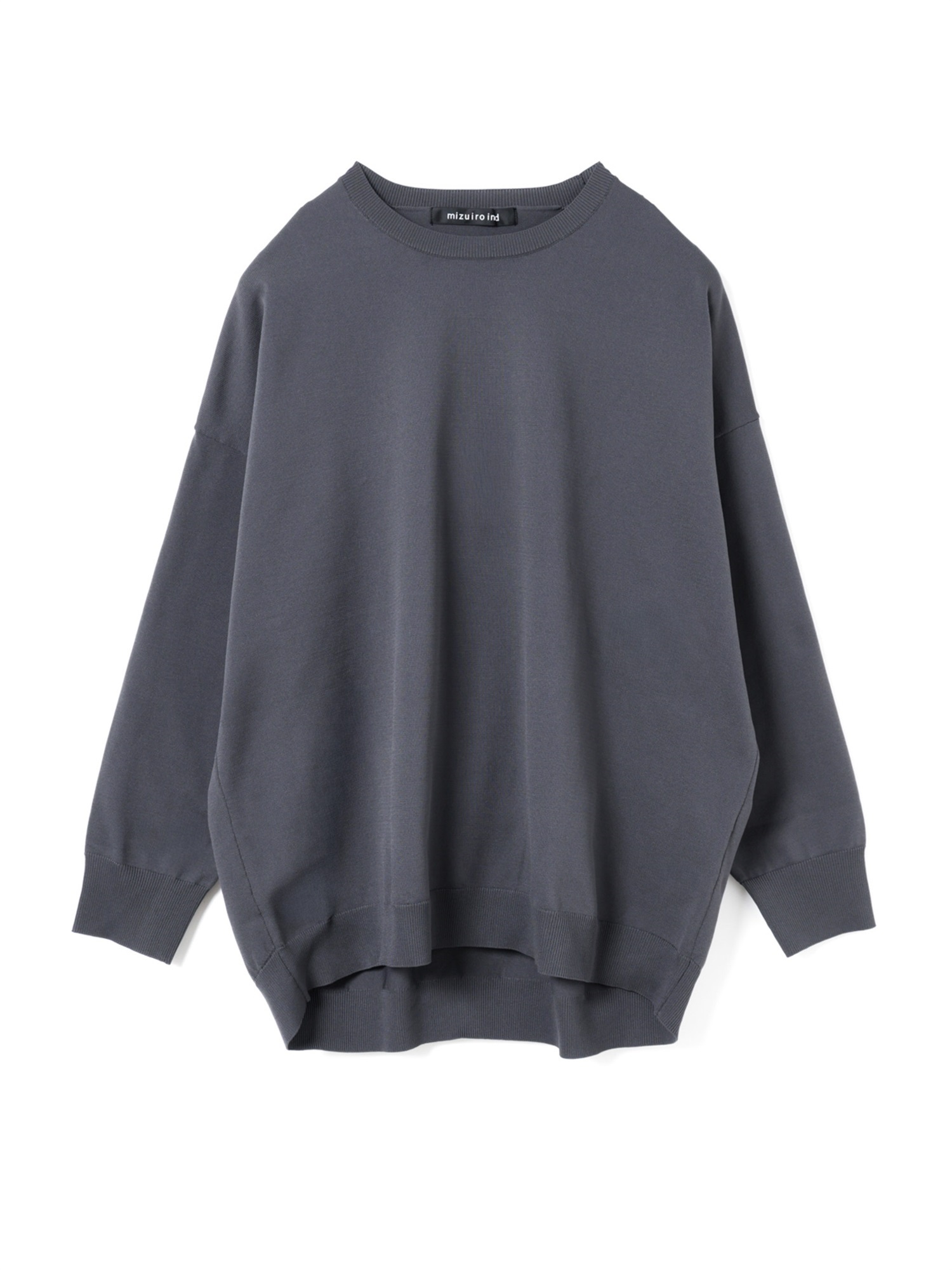 crew neck wide P/O | 3-220150(c.gray 92-Free)