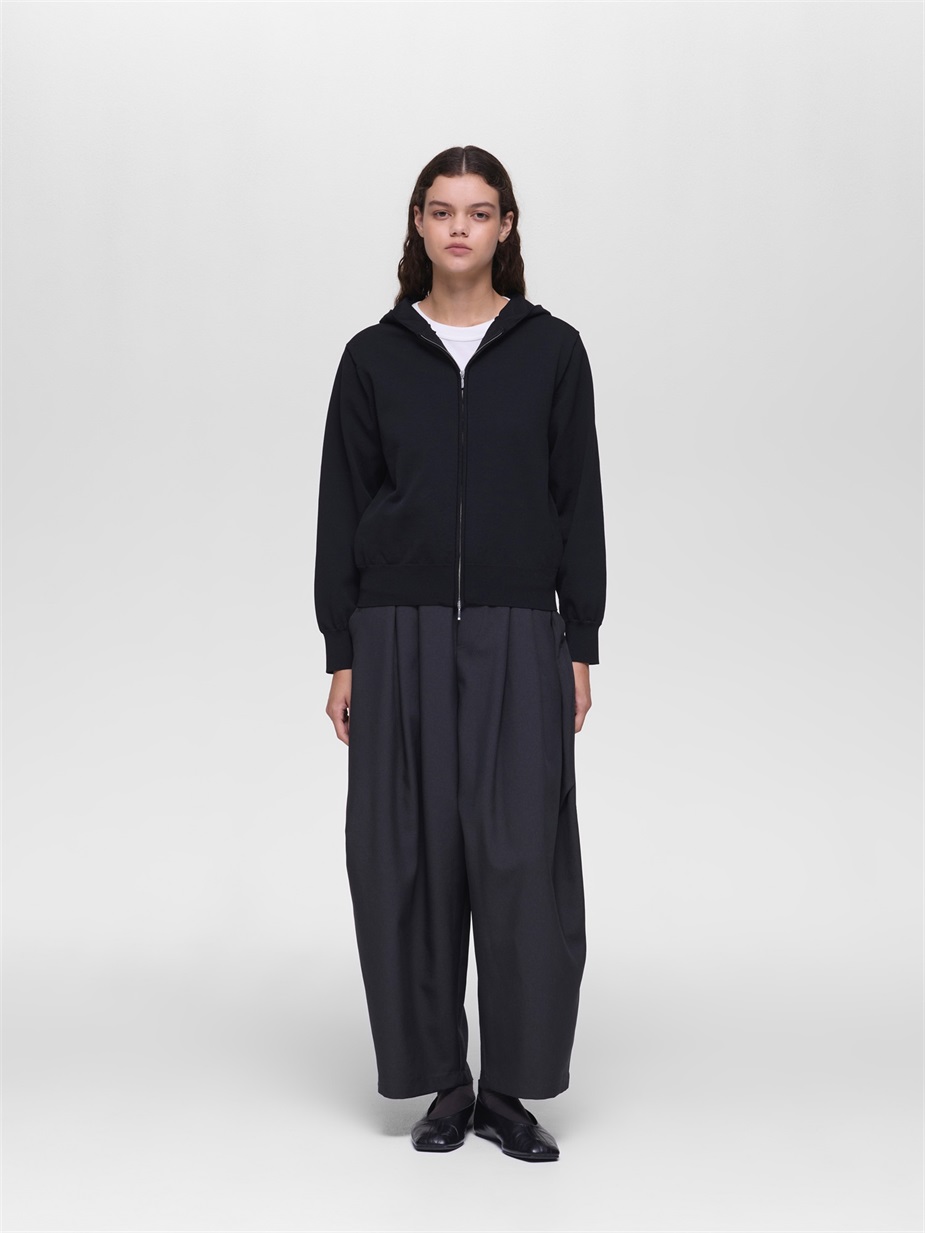 hooded zip knit | 3-220152