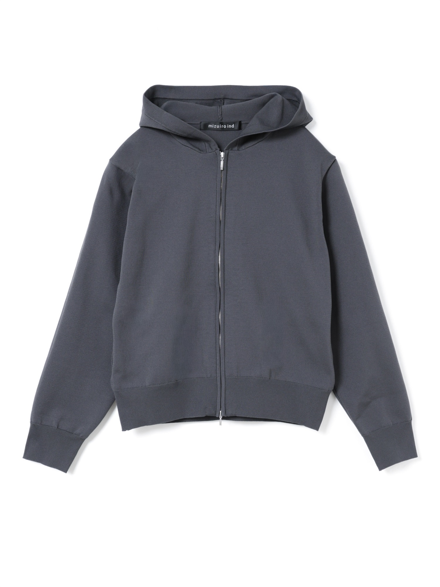 hooded zip knit | 3-220152(c.gray 92-Free)
