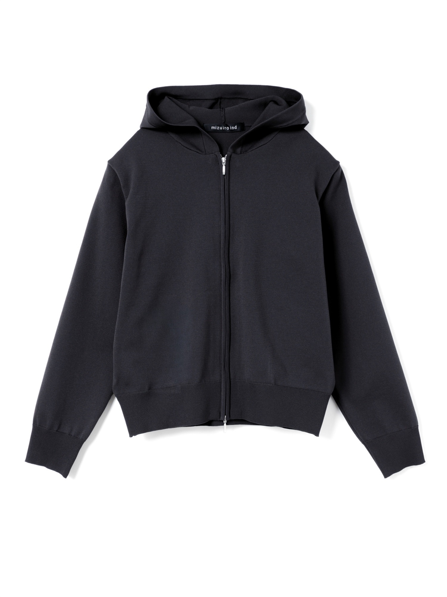hooded zip knit | 3-220152(black 99-Free)