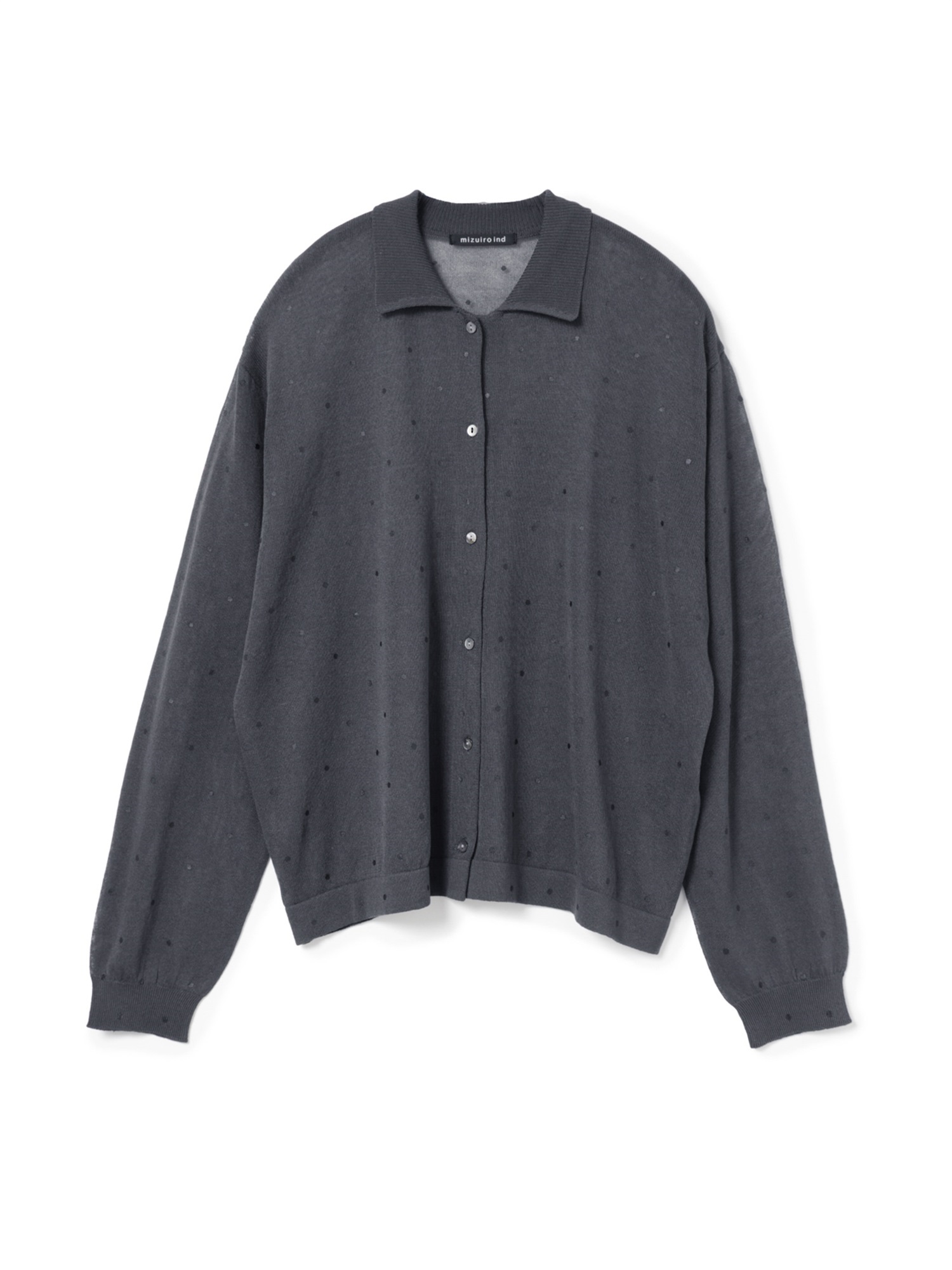 dots print polo C/D | 3-220156(c.gray 92-Free)