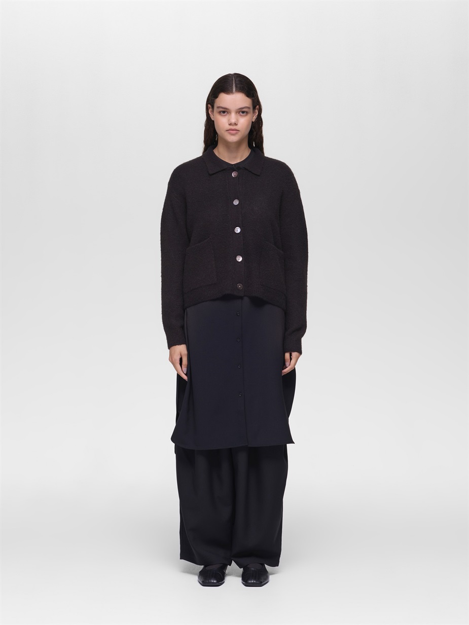 high neck shirt collar short C/D | 3-220158