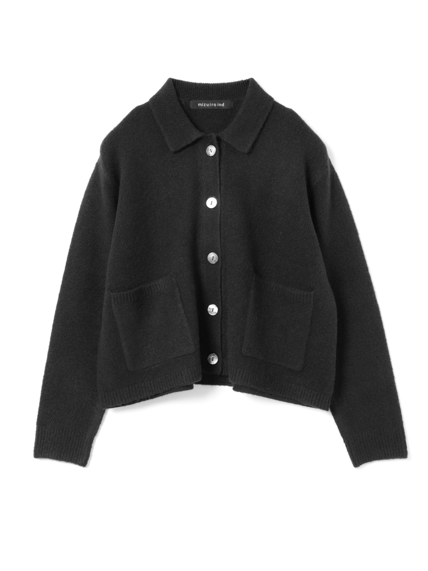 high neck shirt collar short C/D | 3-220158(black 99-Free)