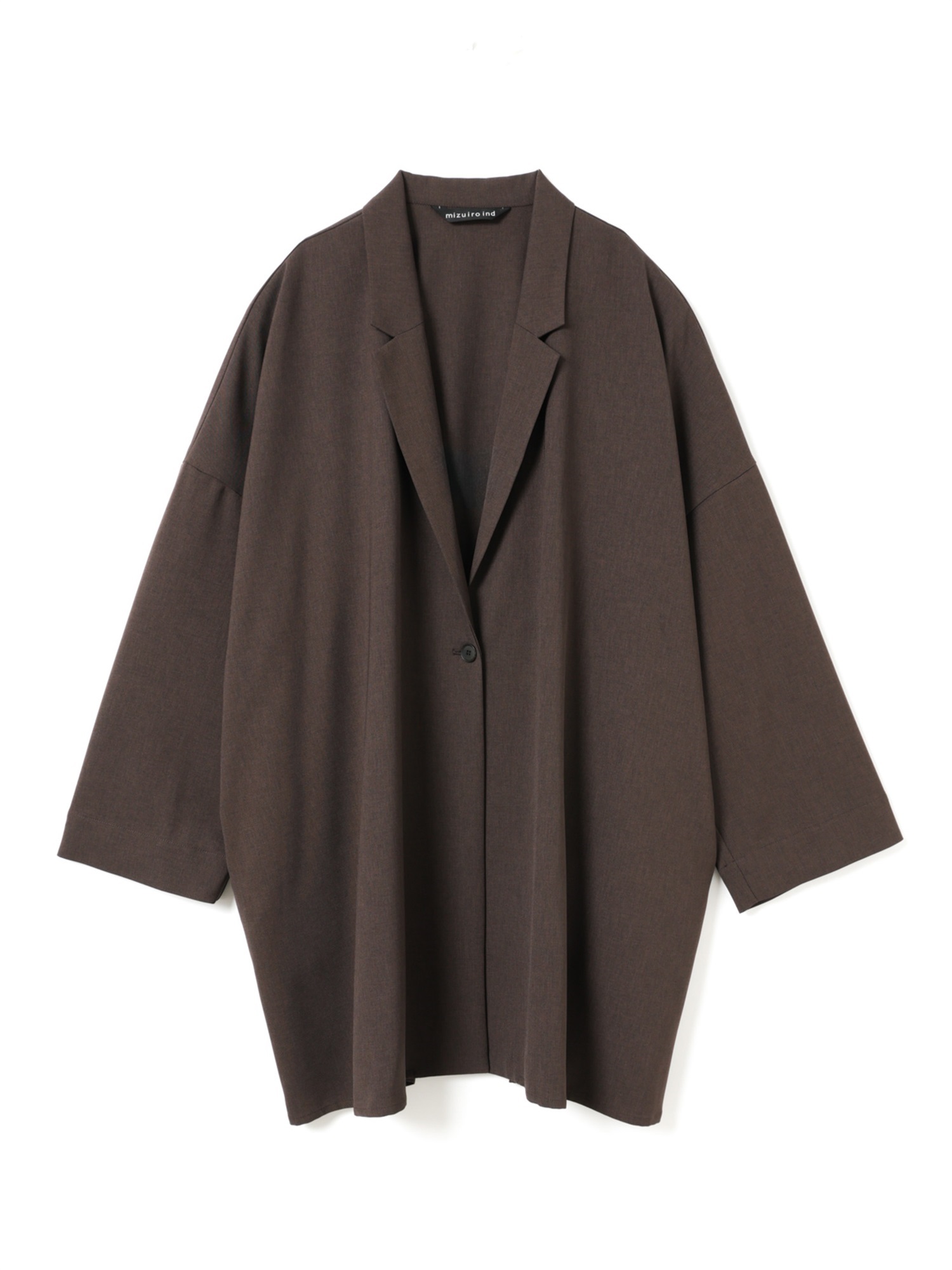 wide tailored shirt JK | 3-230126(brown 44-Free)