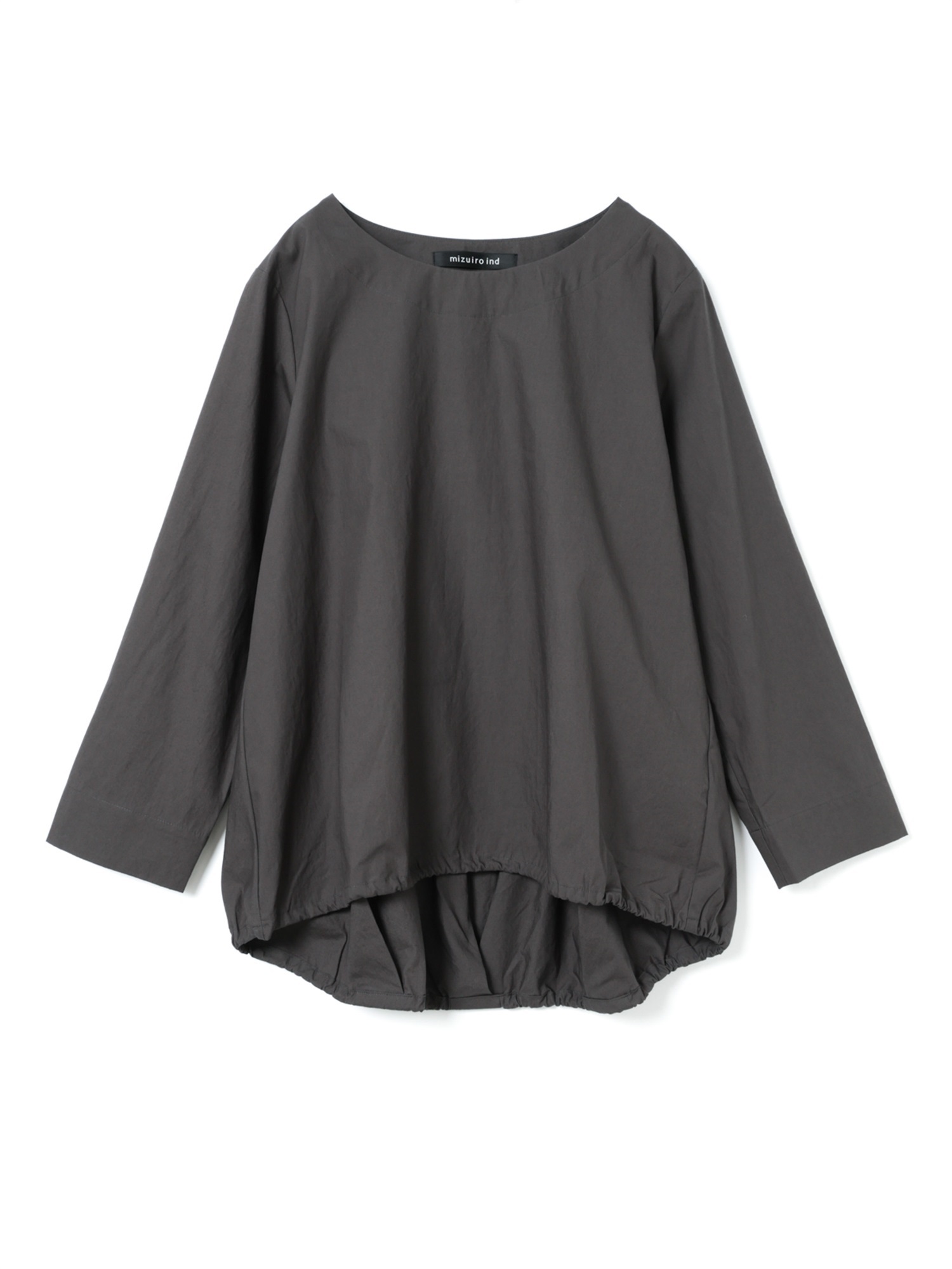 drawstrings crew neck P/O | 3-230127(c.gray 92-Free)