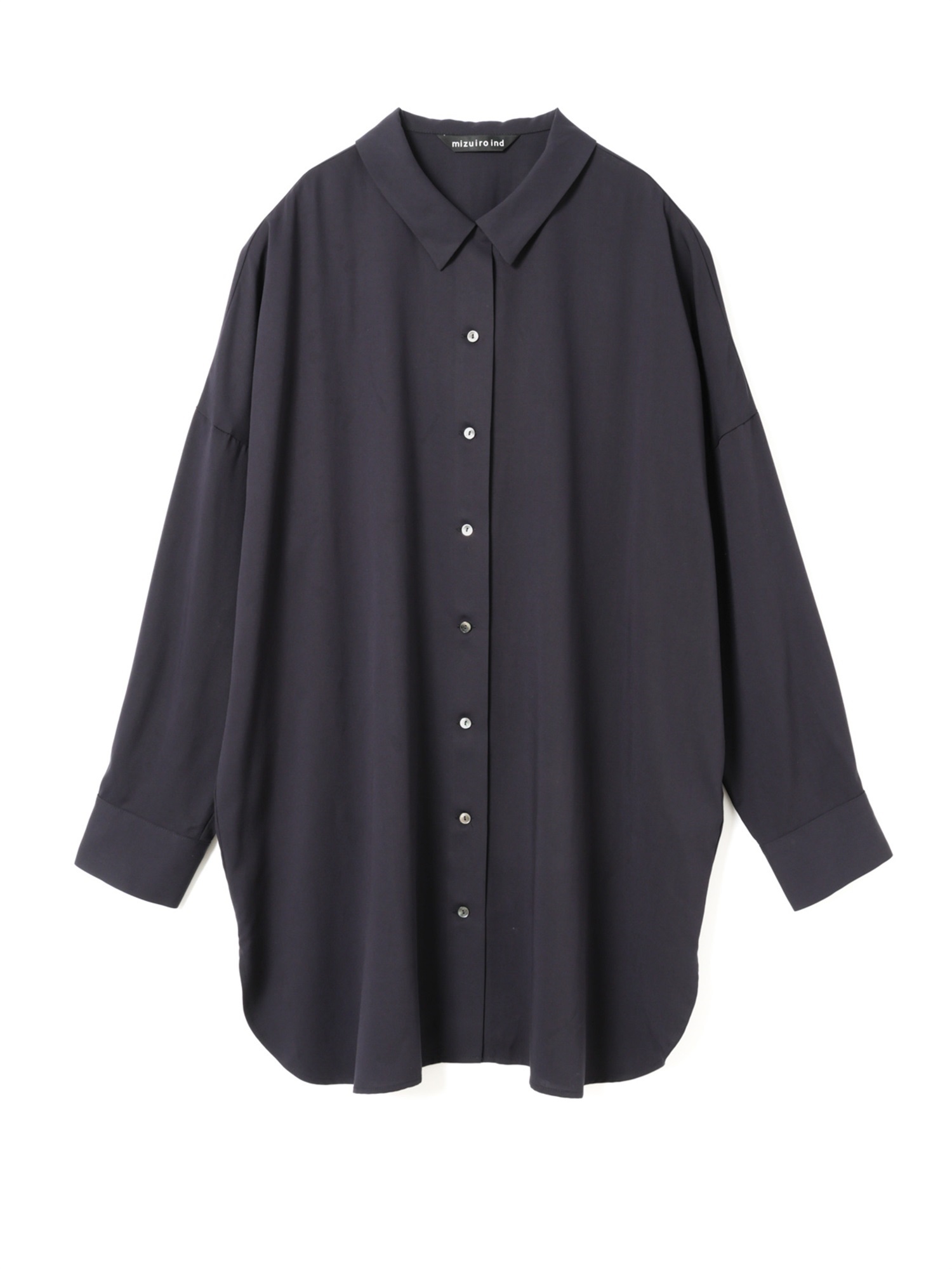 T/R wide tunic shirt | 3-230140(navy 77-Free)