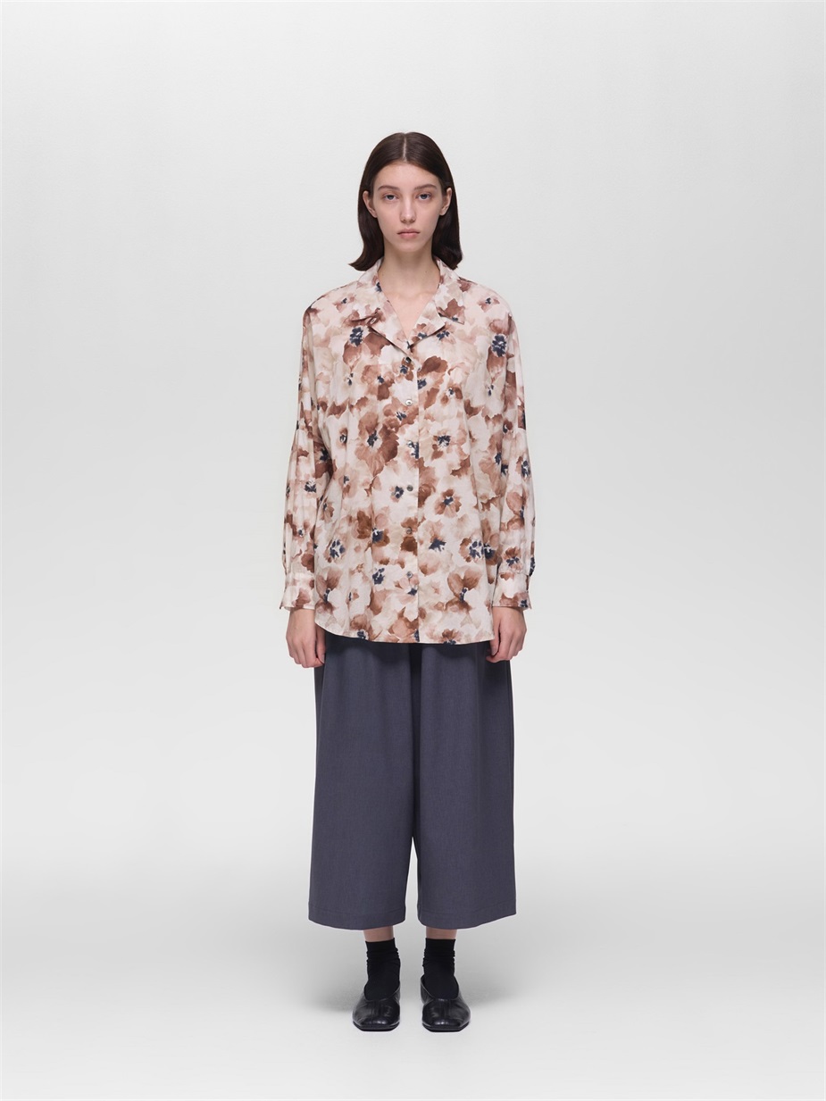 print wide shirt | 3-230148