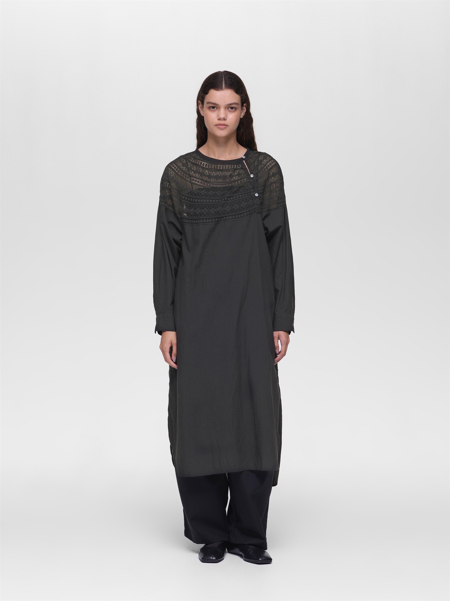 lace yoke OP | 3-250075
