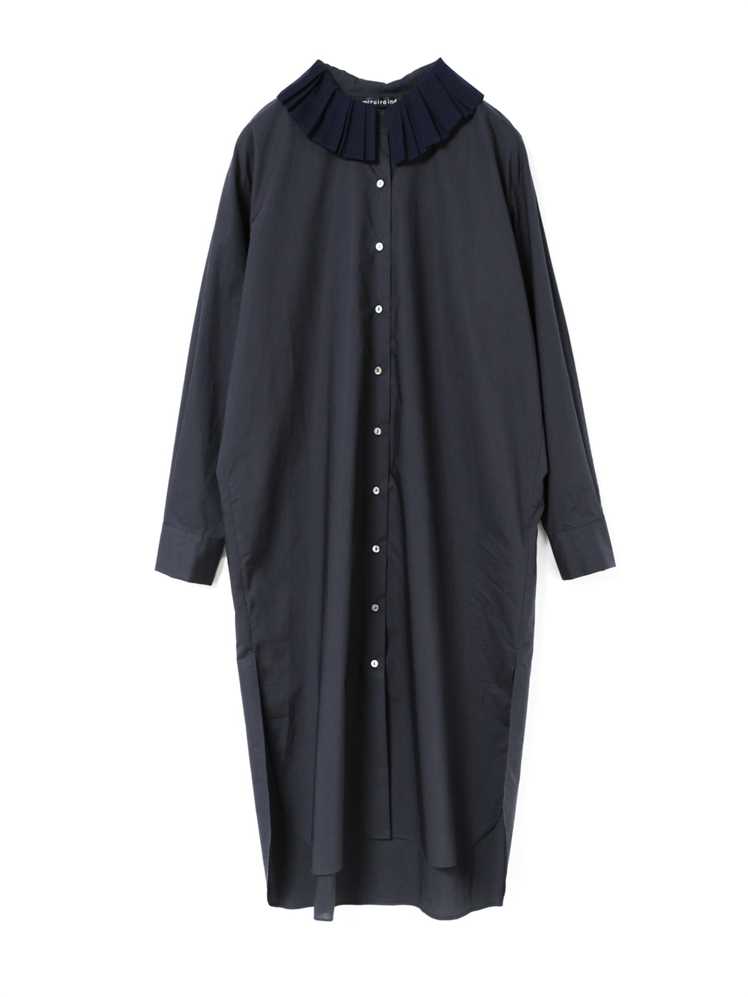 pleats collar OP | 3-250077(navy 77-Freee)