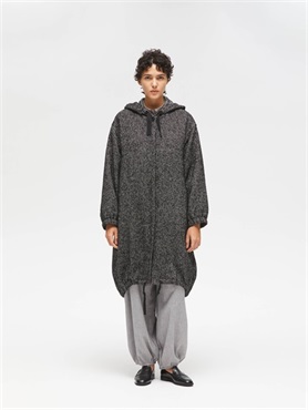 wool blend hooded CT | 3-270058