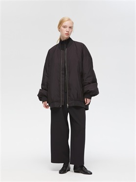 wide zip down blouson | 3-270063