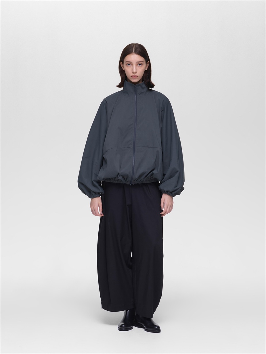 high neck zip blouson | 3-270080
